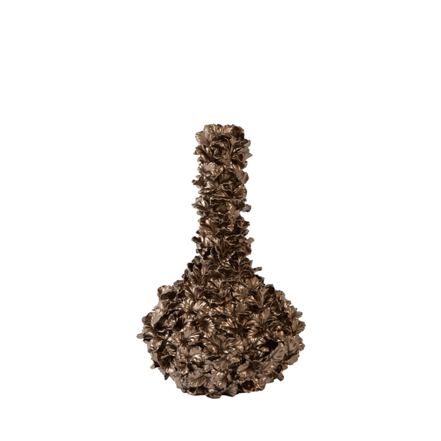 Vase deco 34,5x24,5x55 cm VELINA brown-bronze
