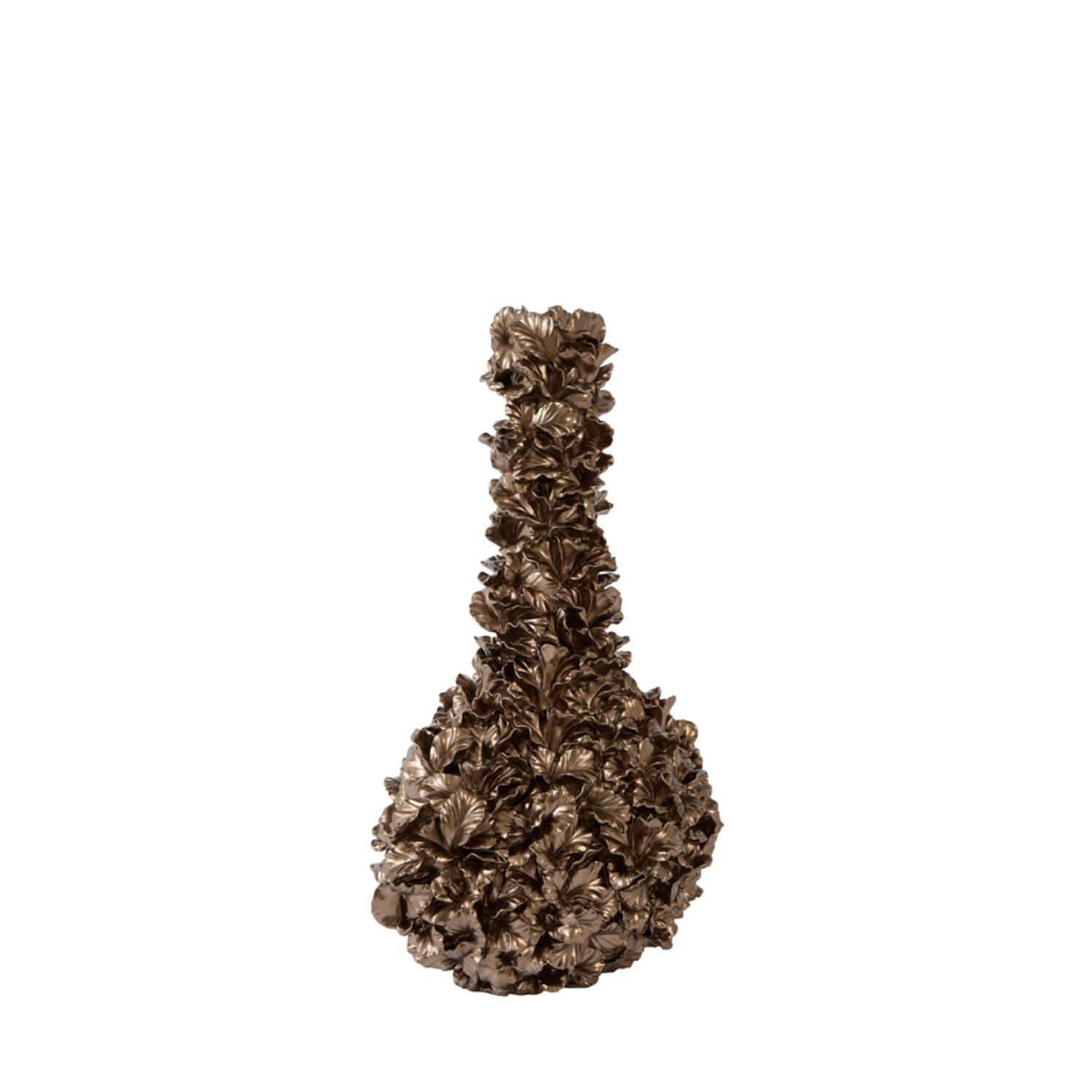Vase deco 34,5x24,5x55 cm VELINA brown-bronze