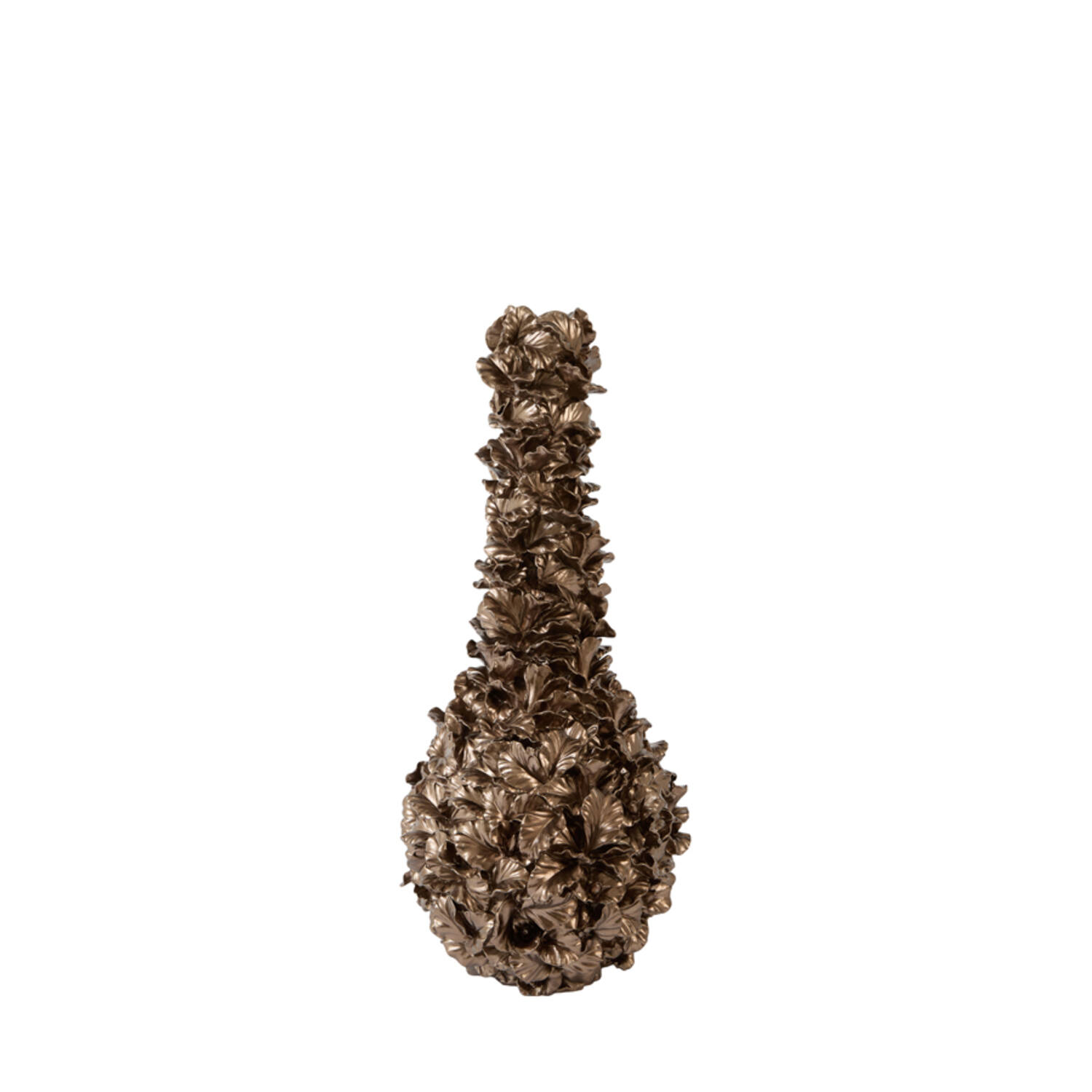Vase deco 34,5x24,5x55 cm VELINA brown-bronze