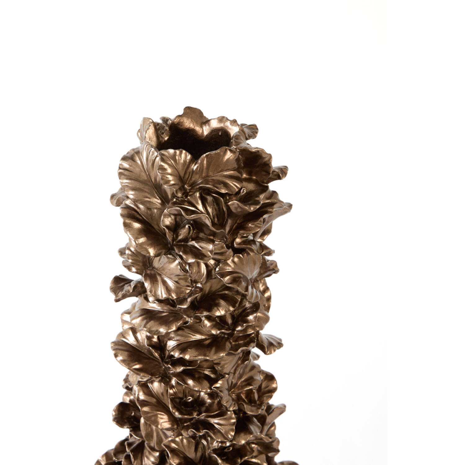 Vase deco 34,5x24,5x55 cm VELINA brown-bronze