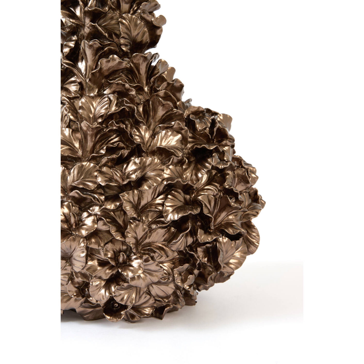 Vase deco 34,5x24,5x55 cm VELINA brown-bronze