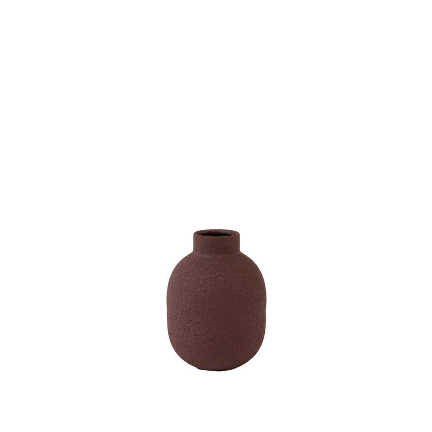 Vase deco Ø10x14 cm ANDORI matt eggplant