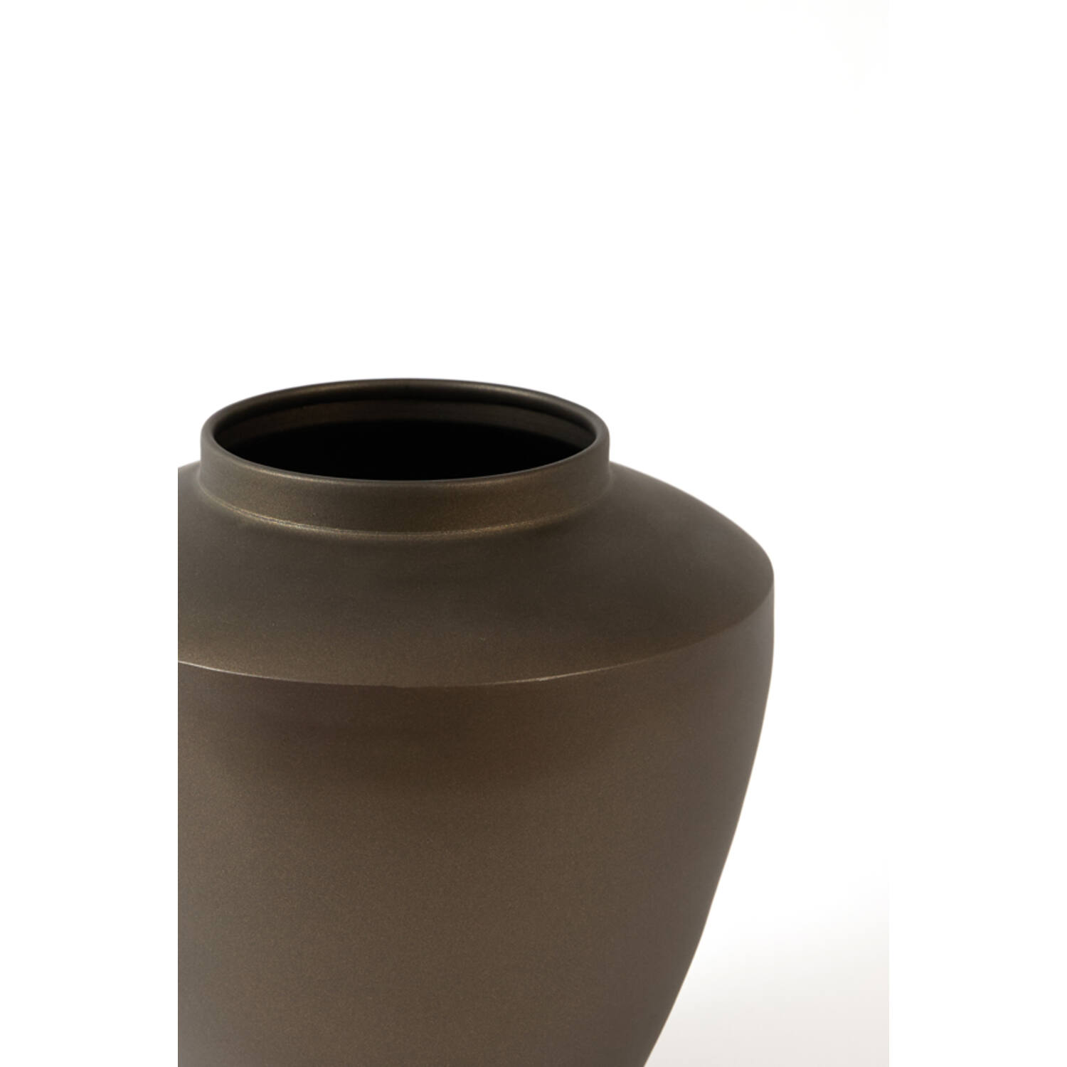 Vase deco Ø28x29 cm CALZO matt brown-bronze