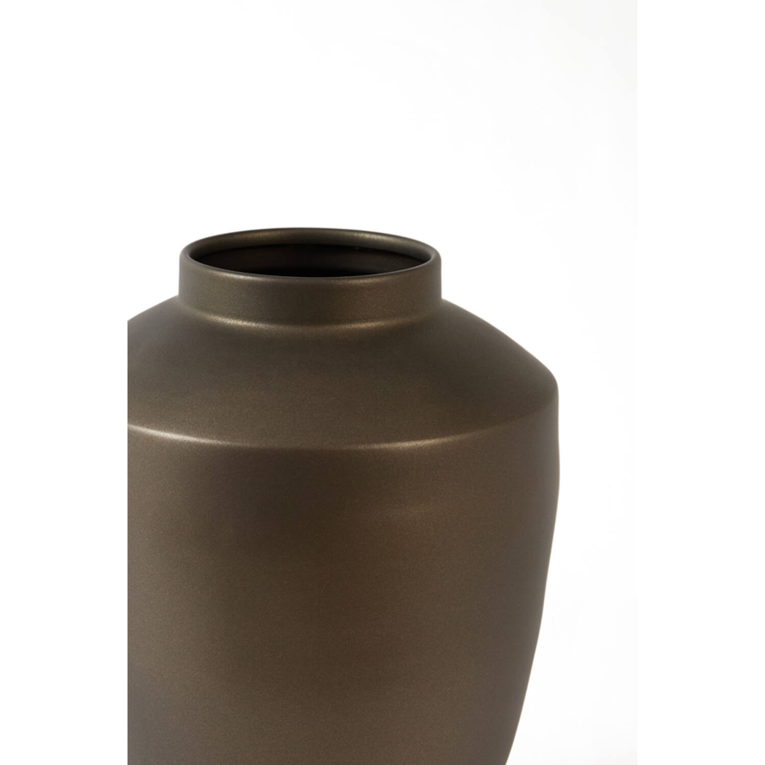 Vase deco Ø24x36 cm CALZO matt brown-bronze