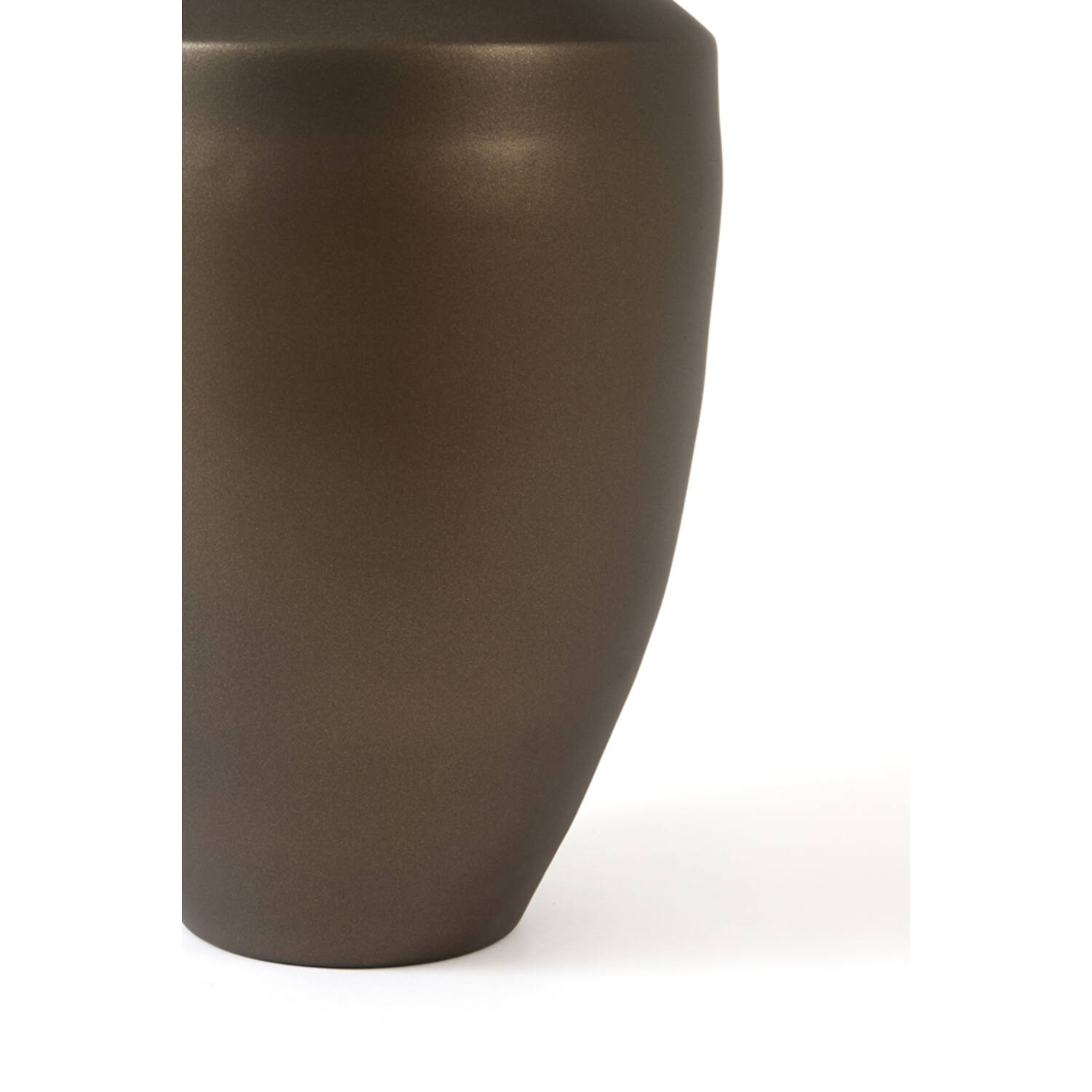 Vase deco Ø24x36 cm CALZO matt brown-bronze