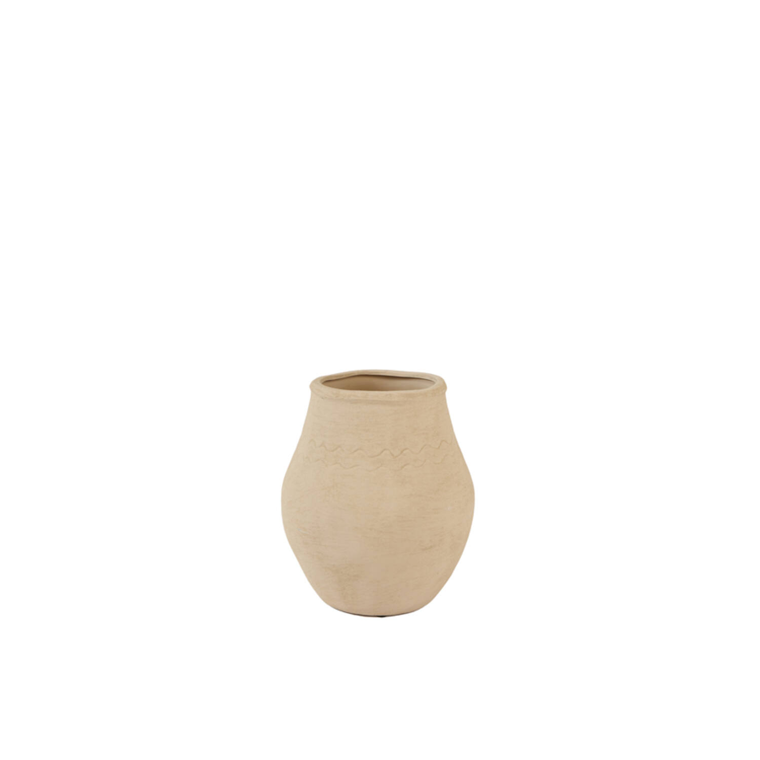 Vase deco Ø23,5x26,5 cm AYLIZ ceramics light brown