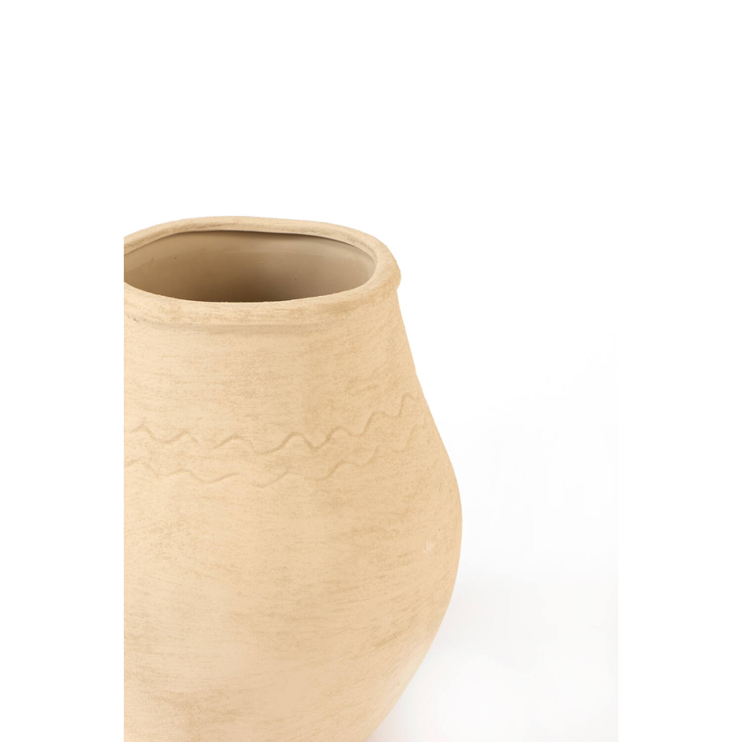Vase deco Ø23,5x26,5 cm AYLIZ ceramics light brown