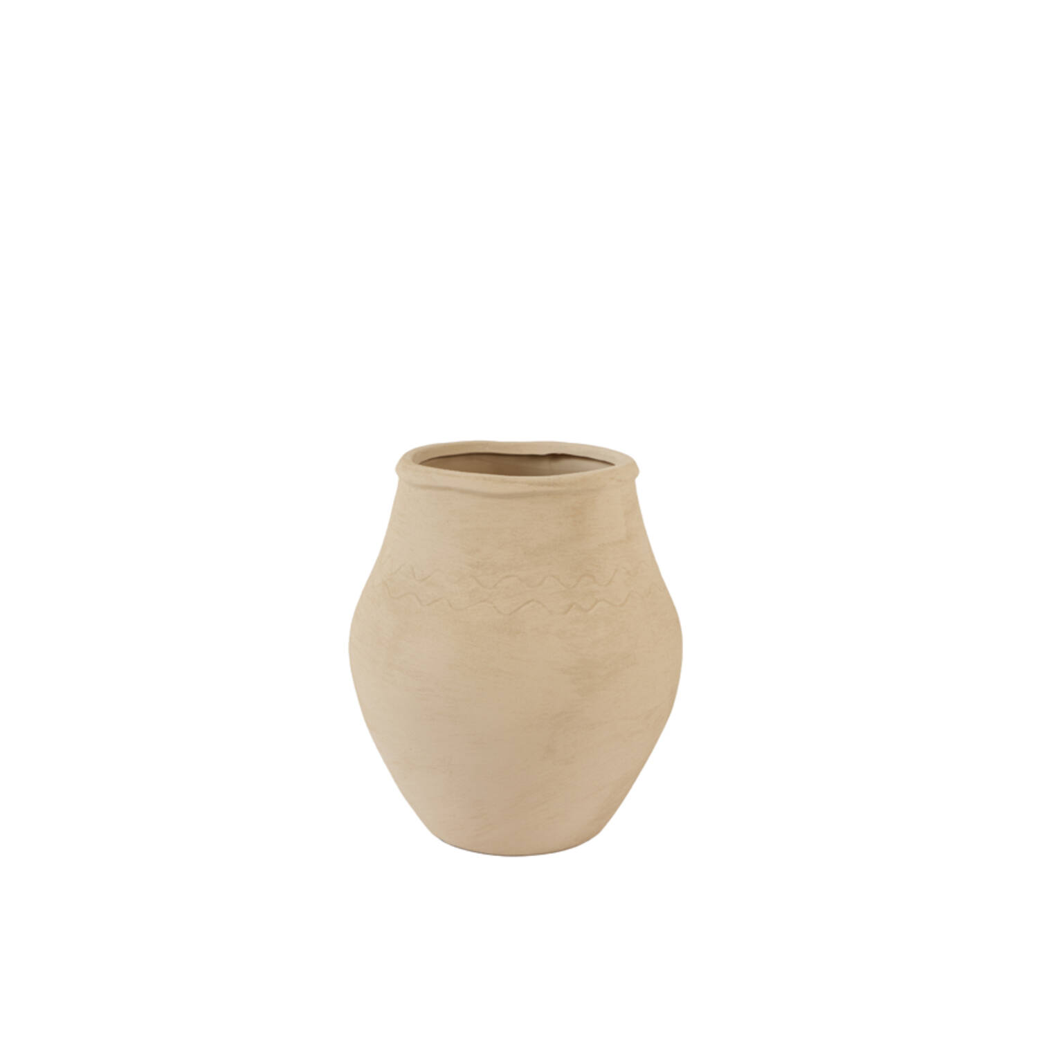 Vase deco Ø28x33 cm AYLIZ ceramics light brown