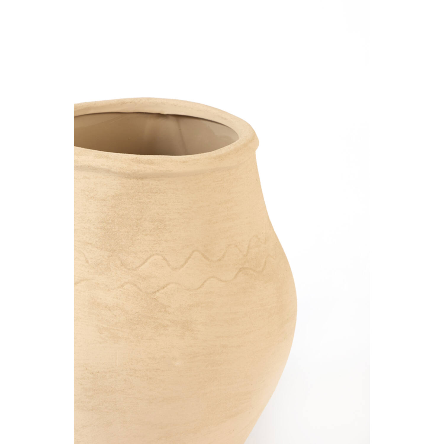 Vase deco Ø28x33 cm AYLIZ ceramics light brown
