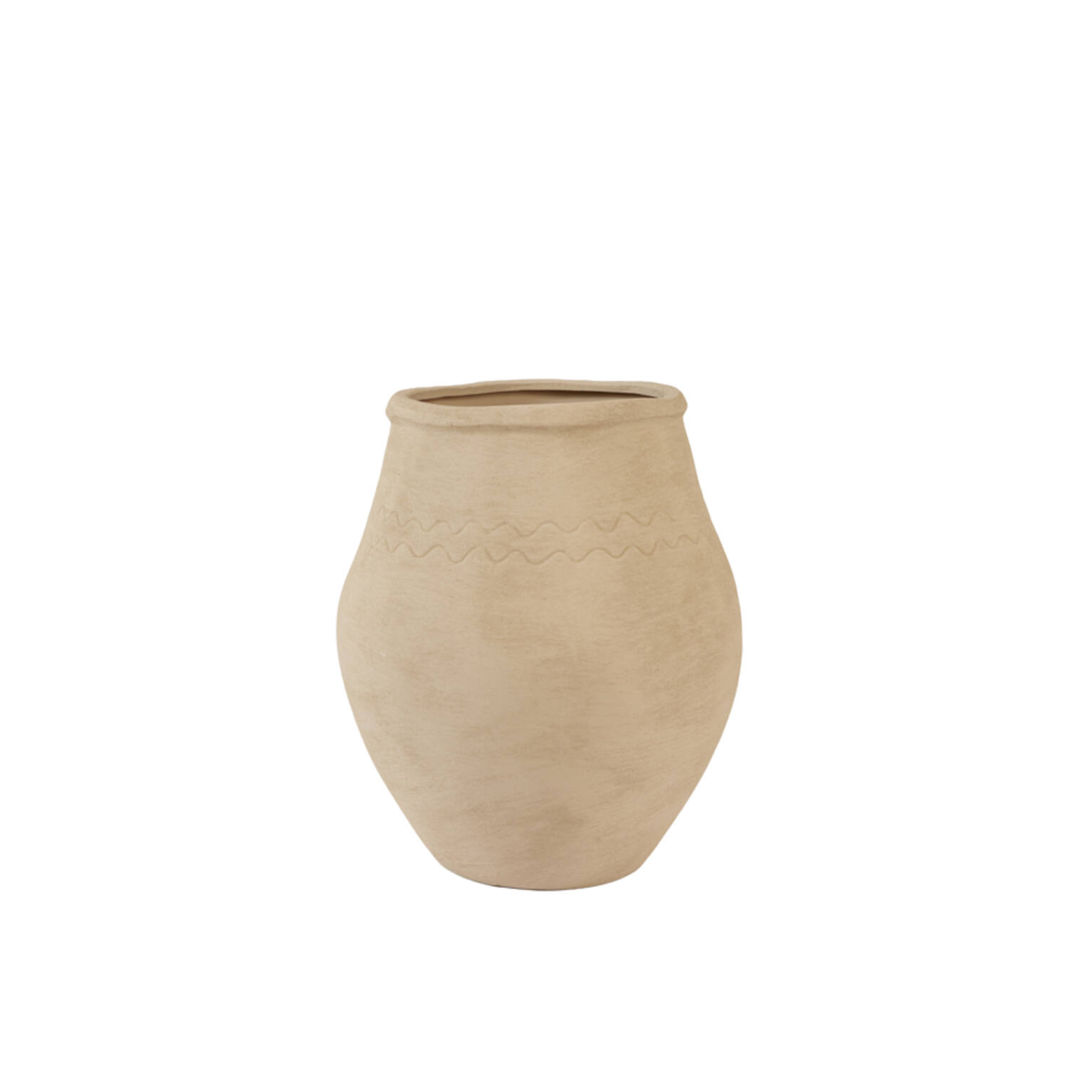 Vase deco Ø34x40 cm AYLIZ ceramics light brown