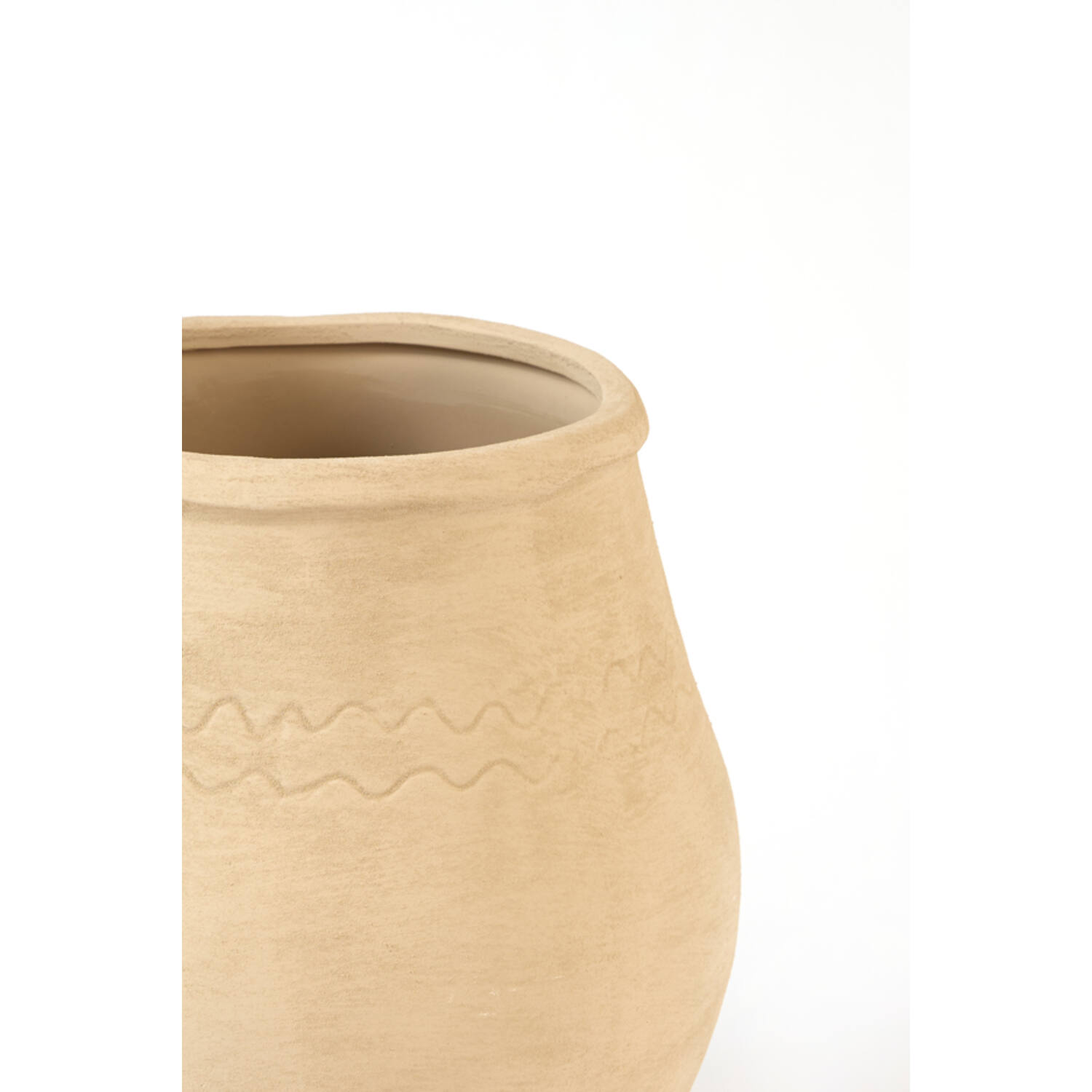 Vase deco Ø34x40 cm AYLIZ ceramics light brown