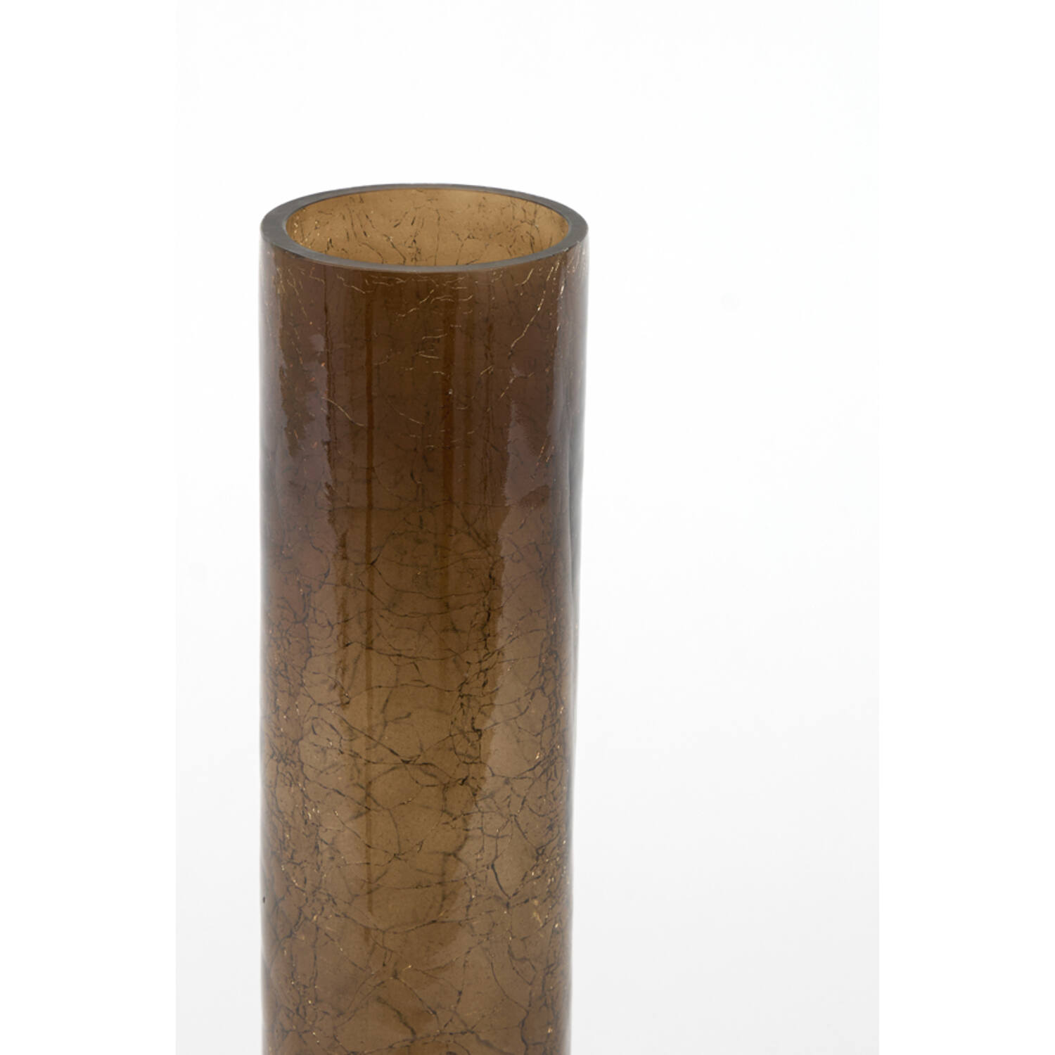 Vase Ø13,5x40,5 cm BORANDO glass dark brown