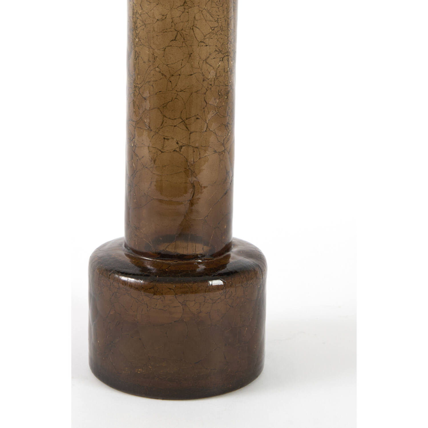 Vase Ø13,5x40,5 cm BORANDO glass dark brown