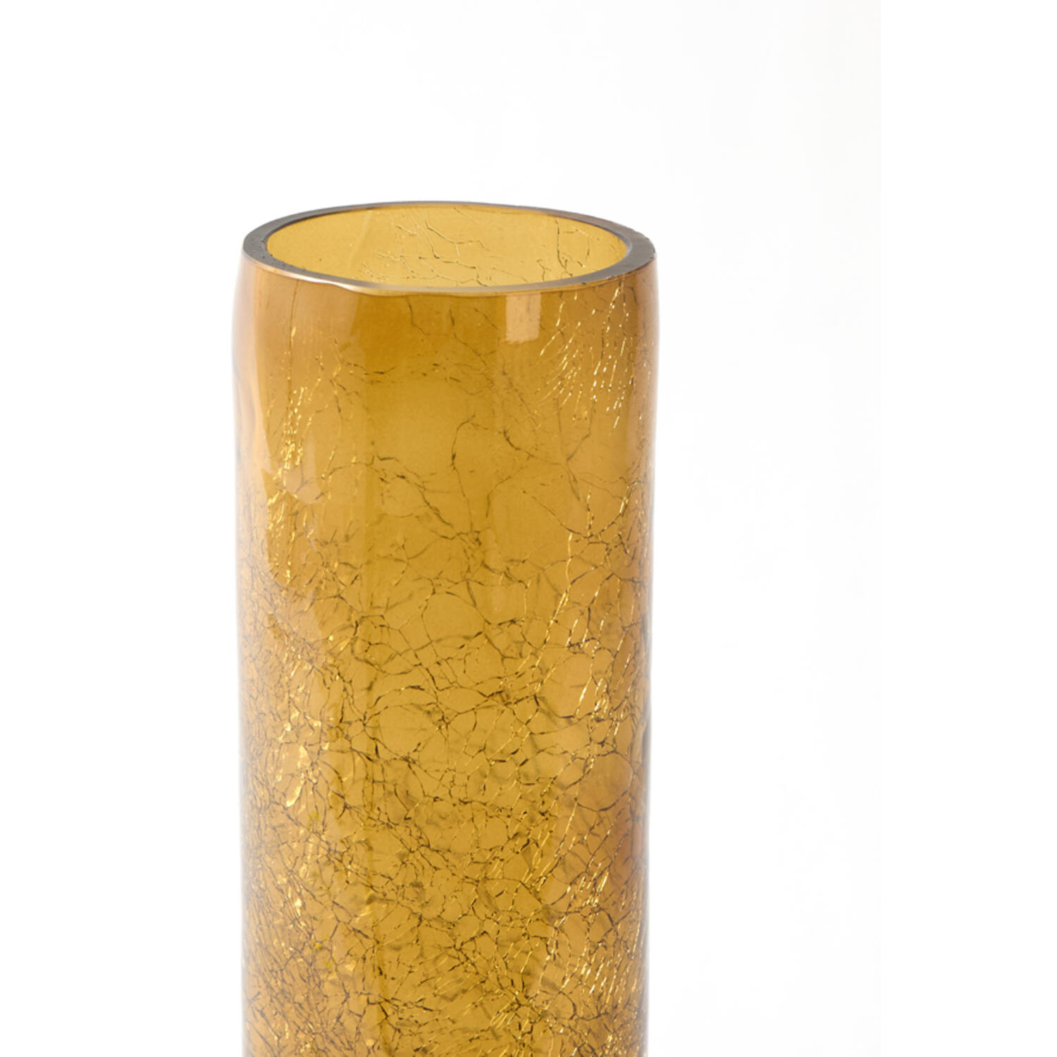 Vase Ø13,5x40,5 cm BORANDO glass amber