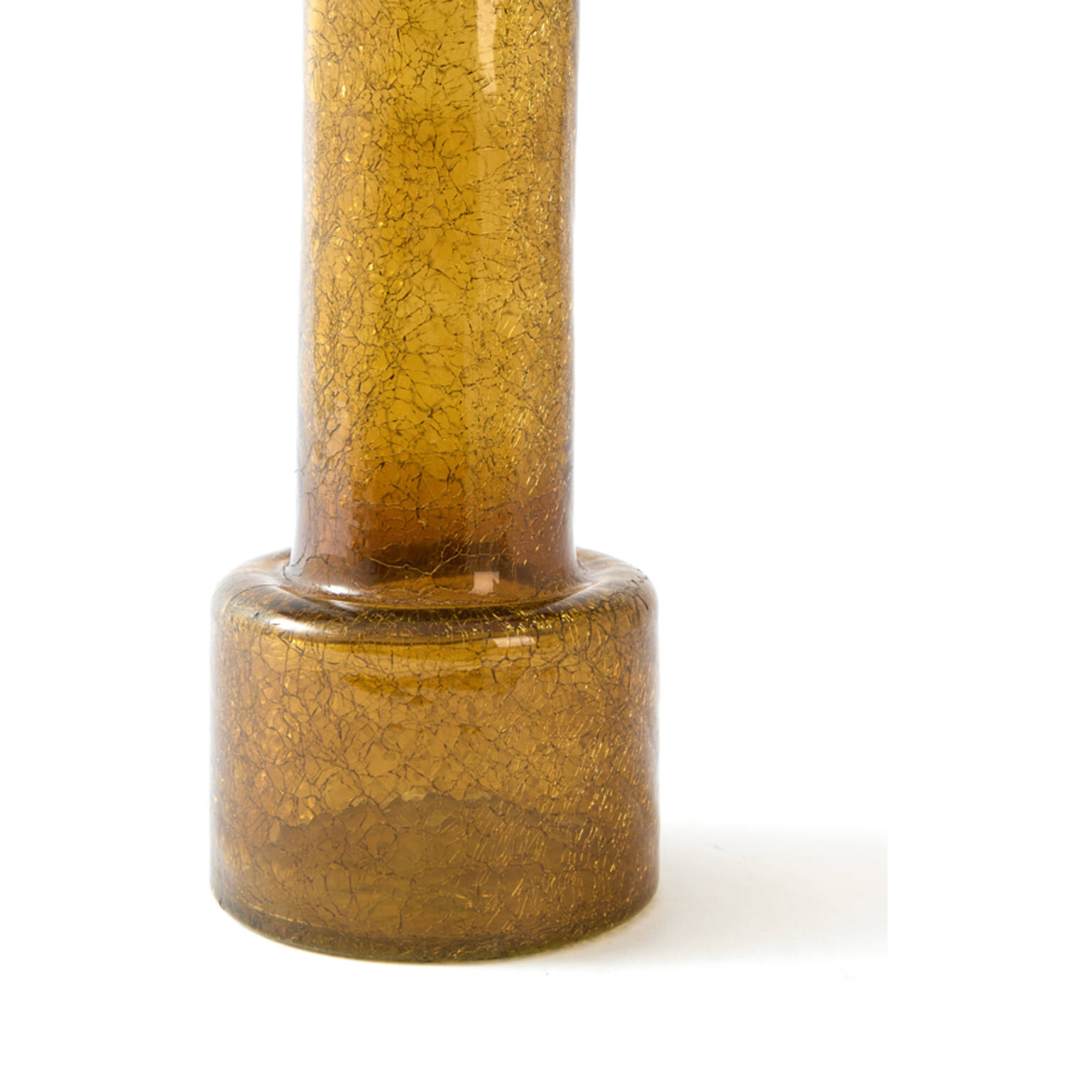 Vase Ø13,5x40,5 cm BORANDO glass amber