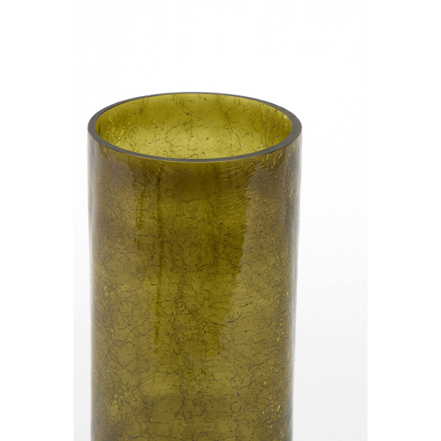 Vase Ø17,5x35 cm BORANDO glass dark green
