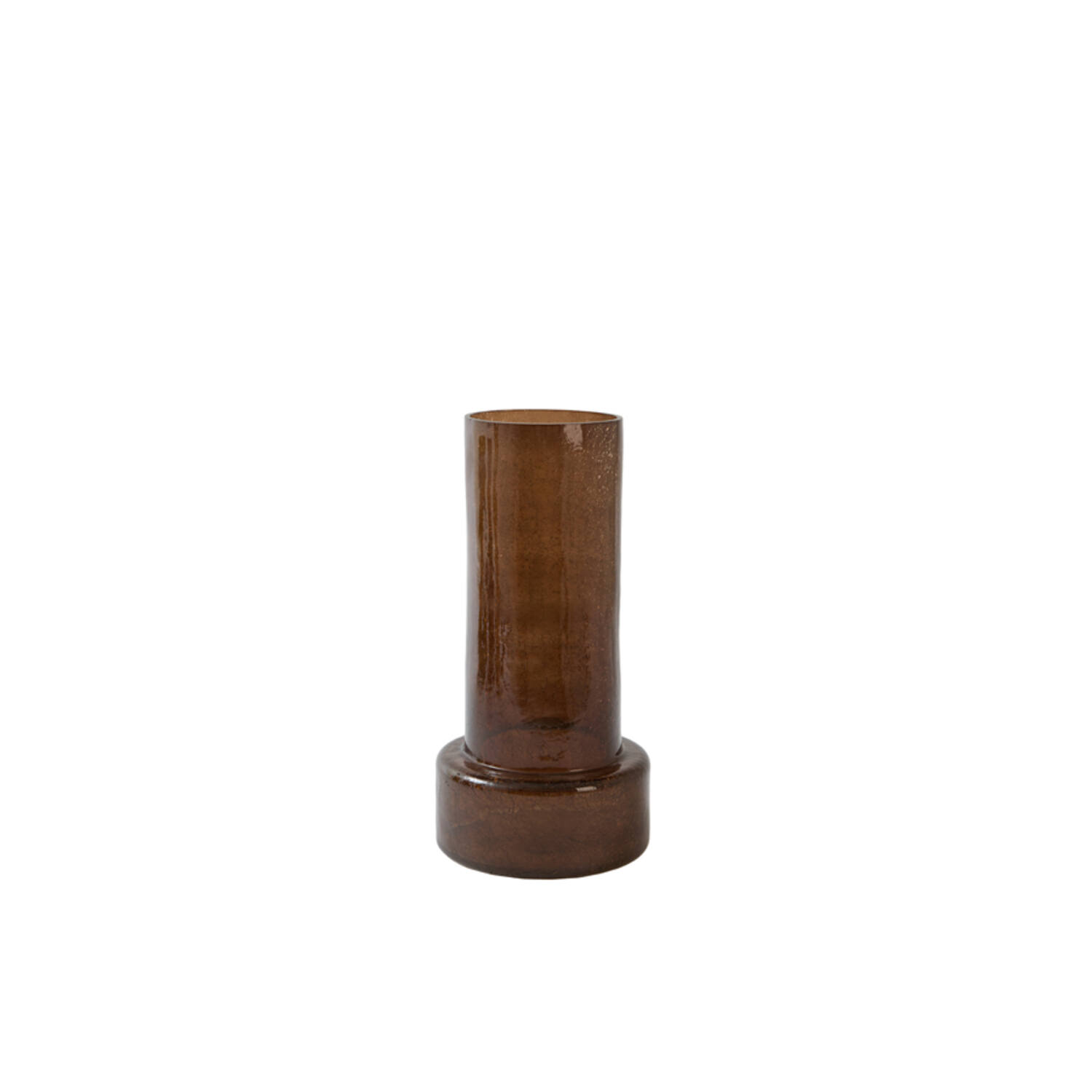 Vase Ø17,5x35 cm BORANDO glass dark brown