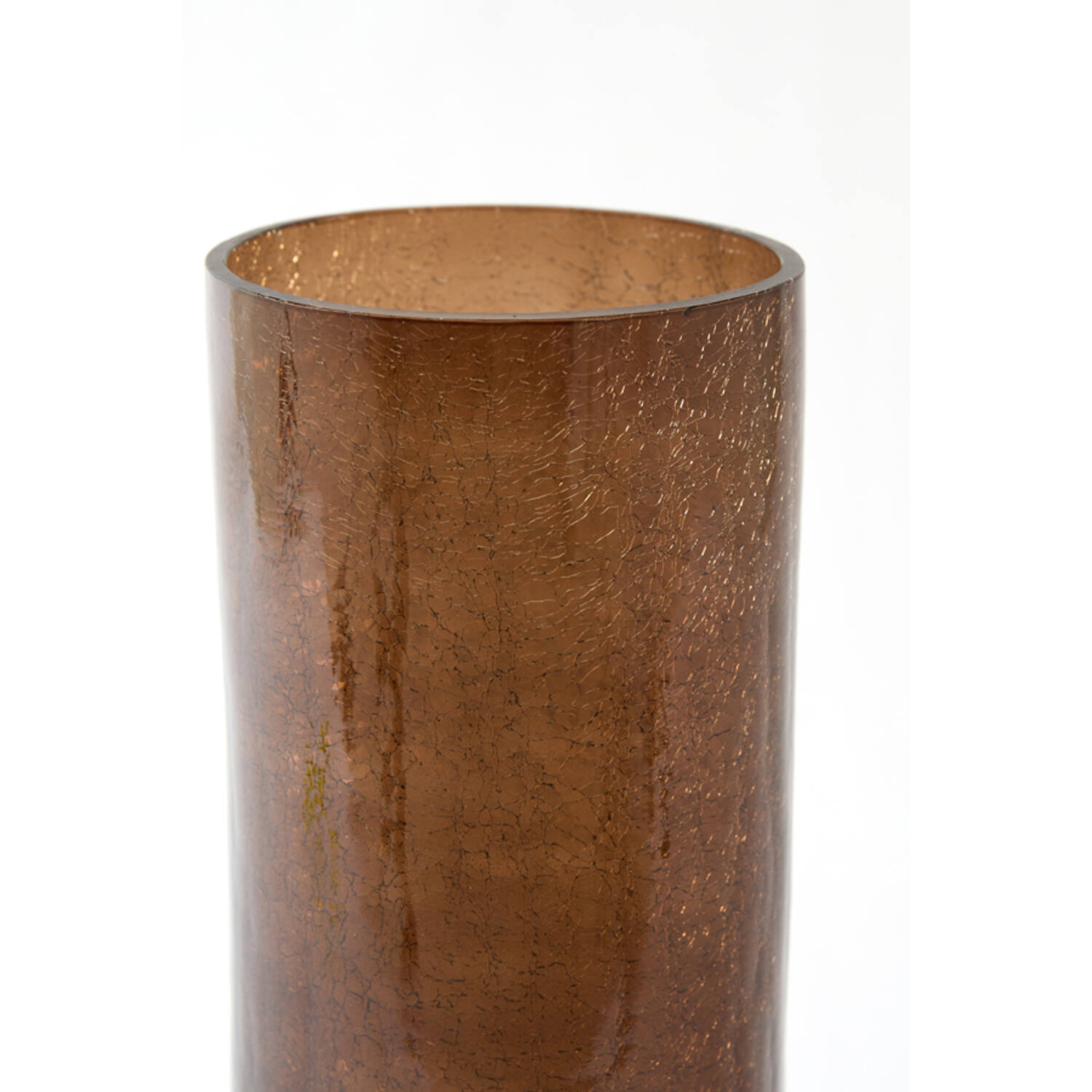 Vase Ø17,5x35 cm BORANDO glass dark brown