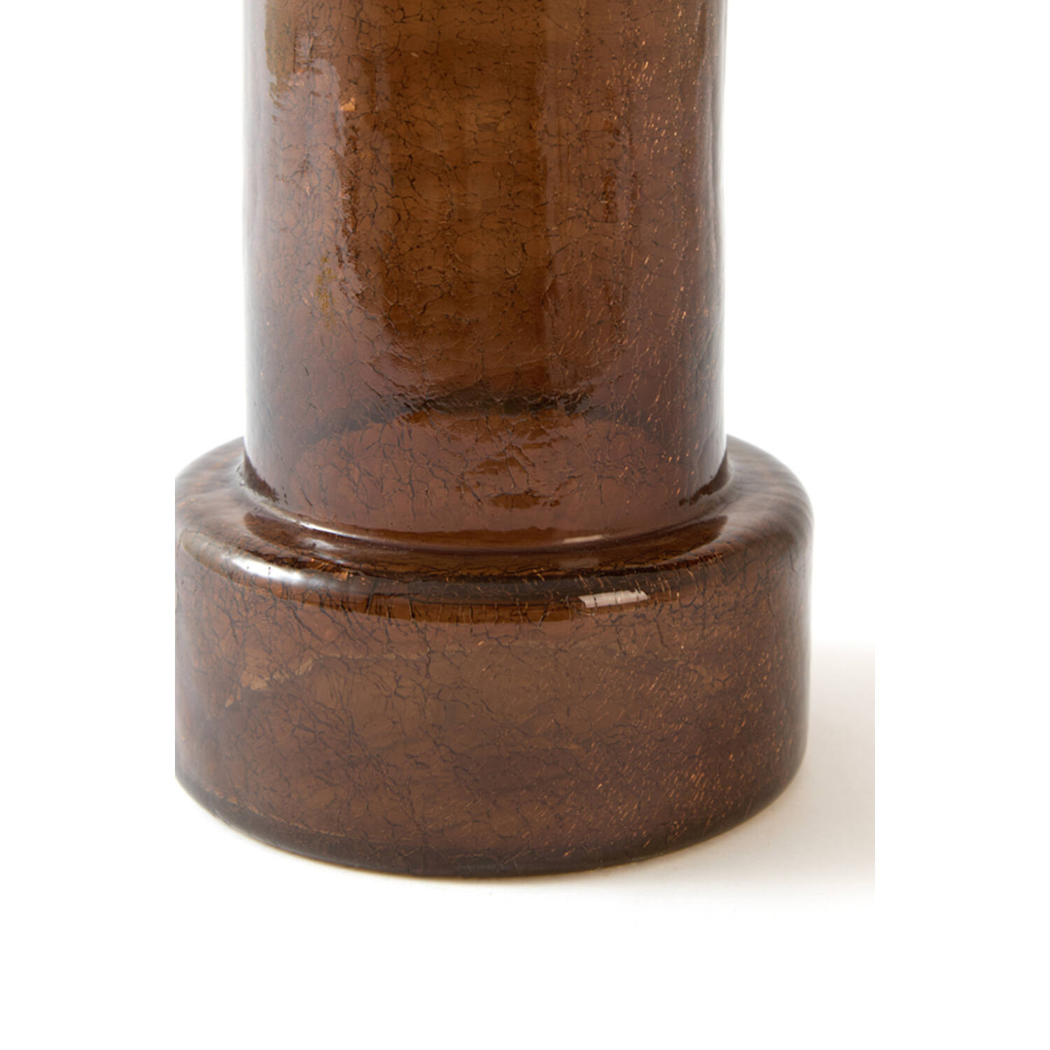Vase Ø17,5x35 cm BORANDO glass dark brown