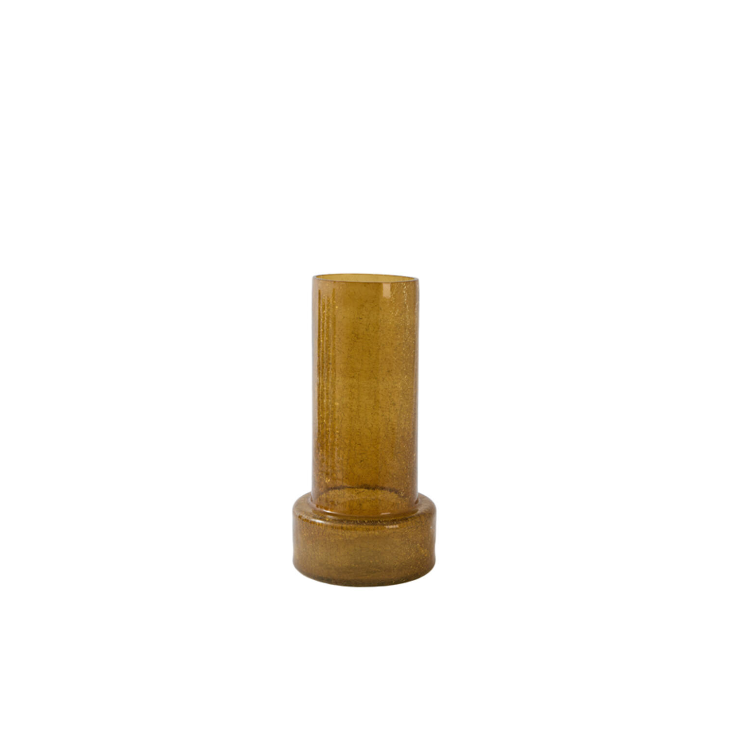 Vase Ø17,5x35 cm BORANDO glass amber