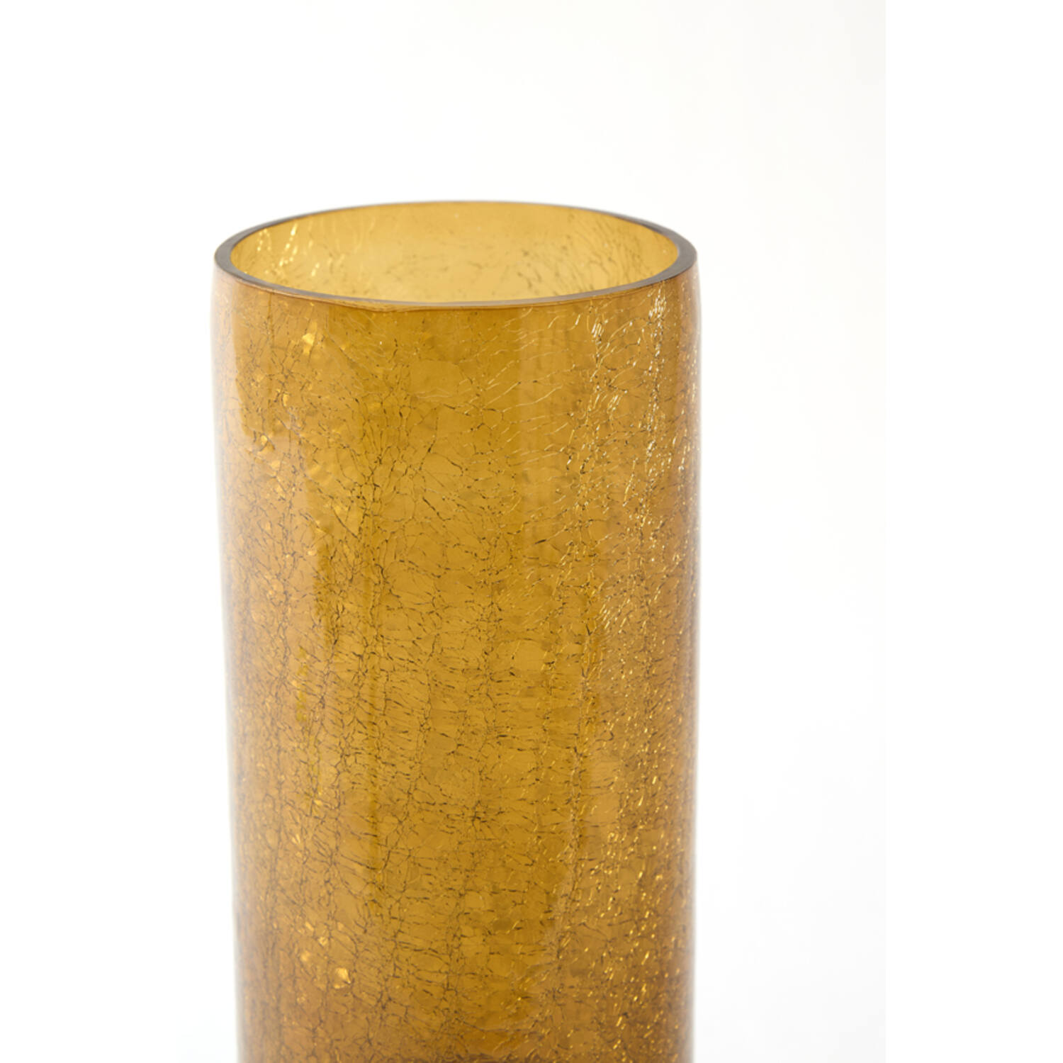 Vase Ø17,5x35 cm BORANDO glass amber