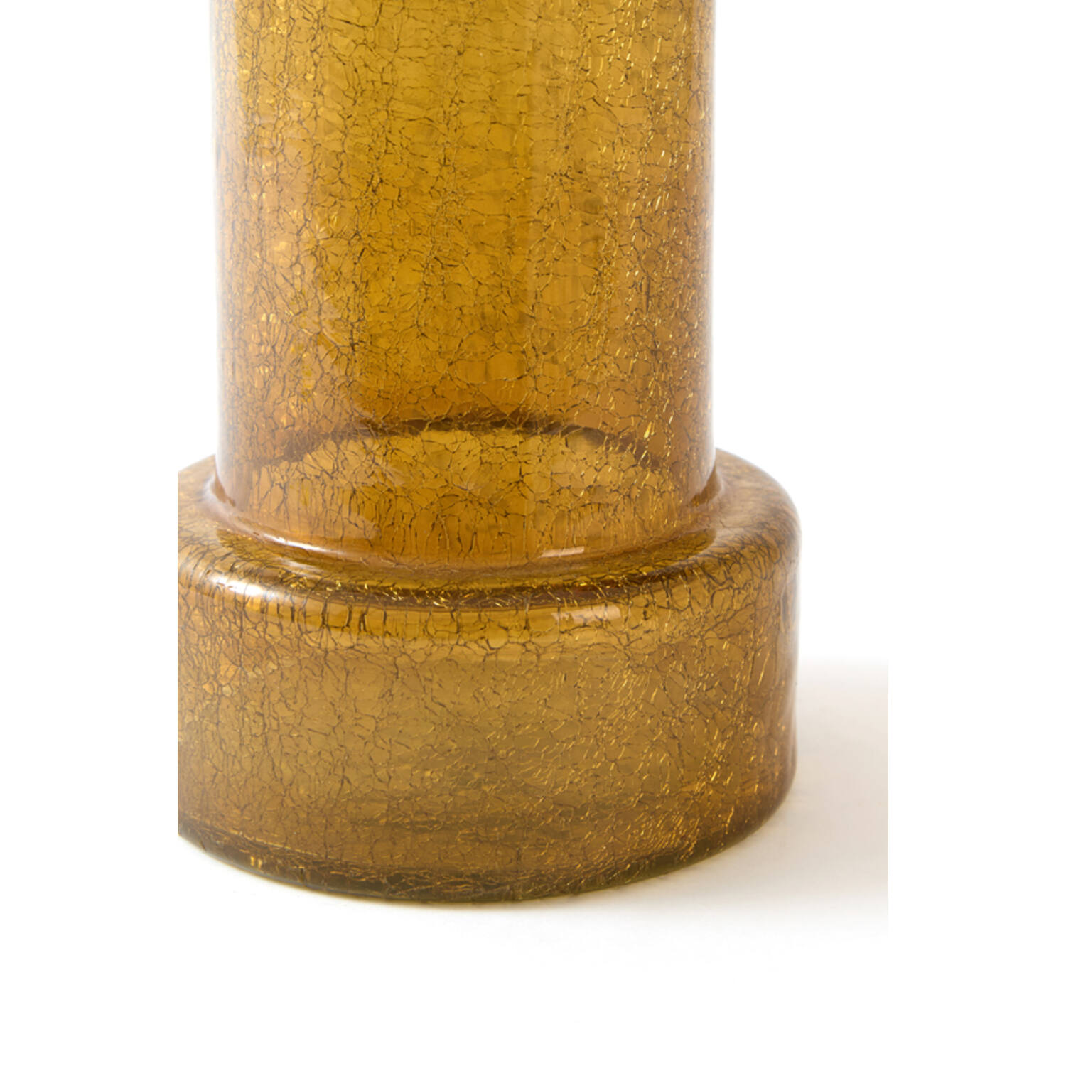 Vase Ø17,5x35 cm BORANDO glass amber