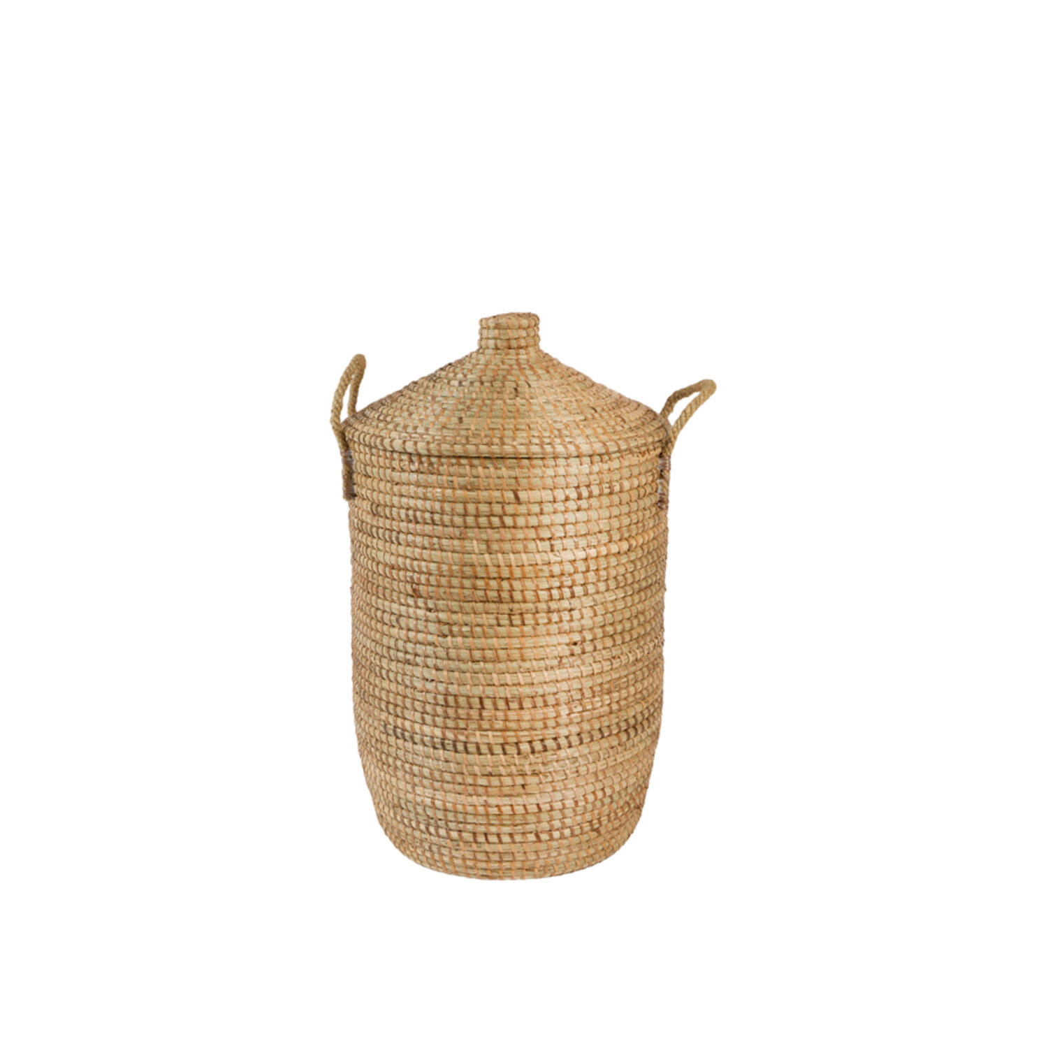 Basket S/2 Ø31x48+Ø40x67 cm VELERA seagrass+rattan natural
