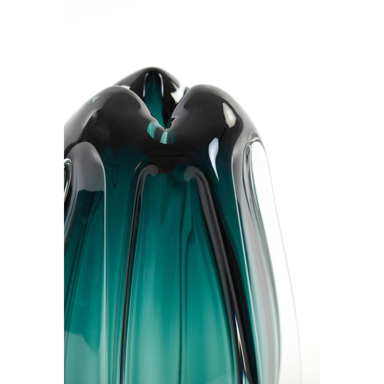 Vaas Ø21x30 cm MURELA glas turquoise