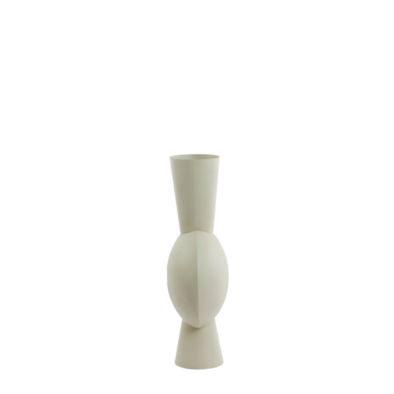 Vaas deco 31x20x60 cm KAVANDU licht grijs