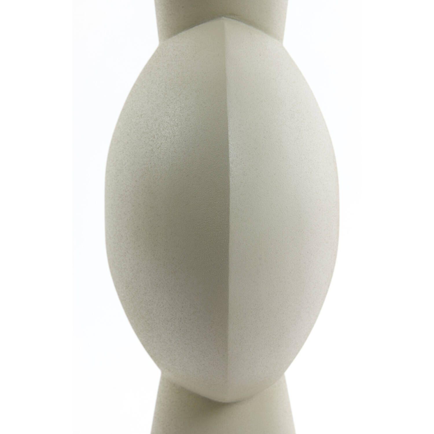 Vaas deco 31x20x60 cm KAVANDU licht grijs