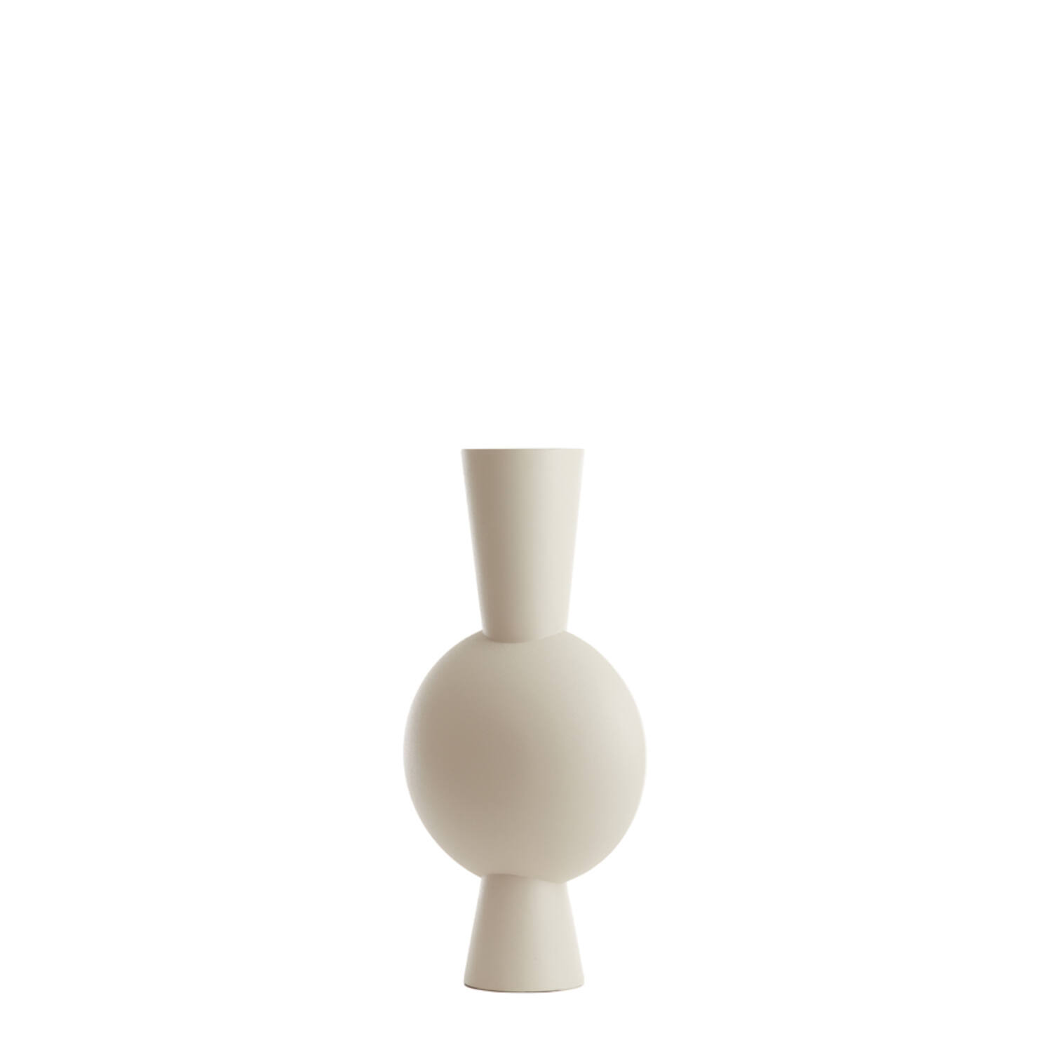 Vaas deco 31x20x60 cm KAVANDU crème