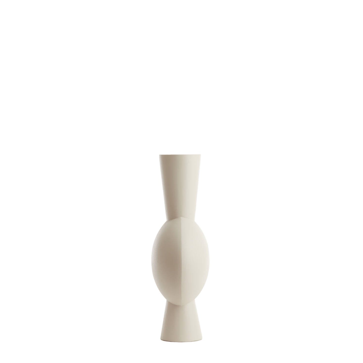 Vaas deco 31x20x60 cm KAVANDU crème
