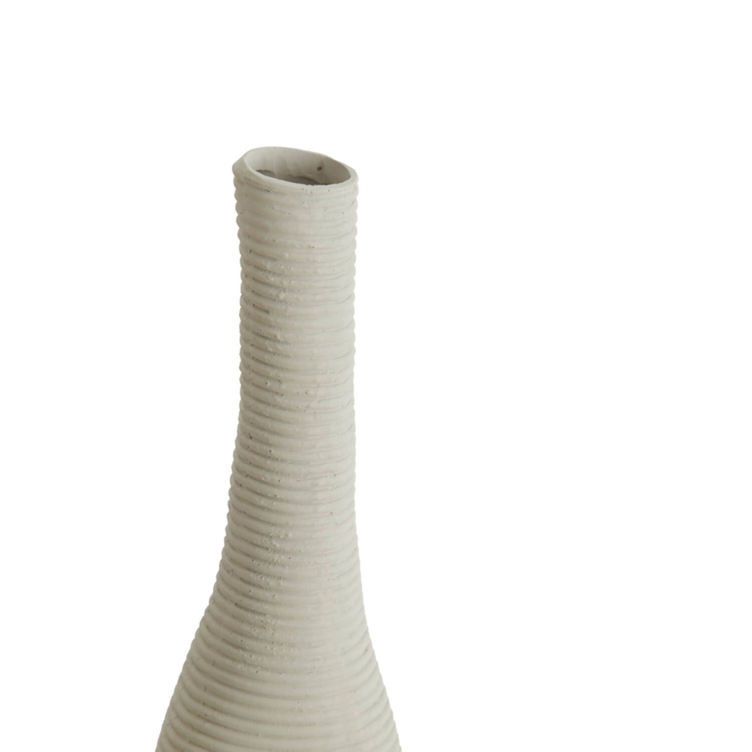 Vaas deco Ø14,5x69,5 cm HAYE crème