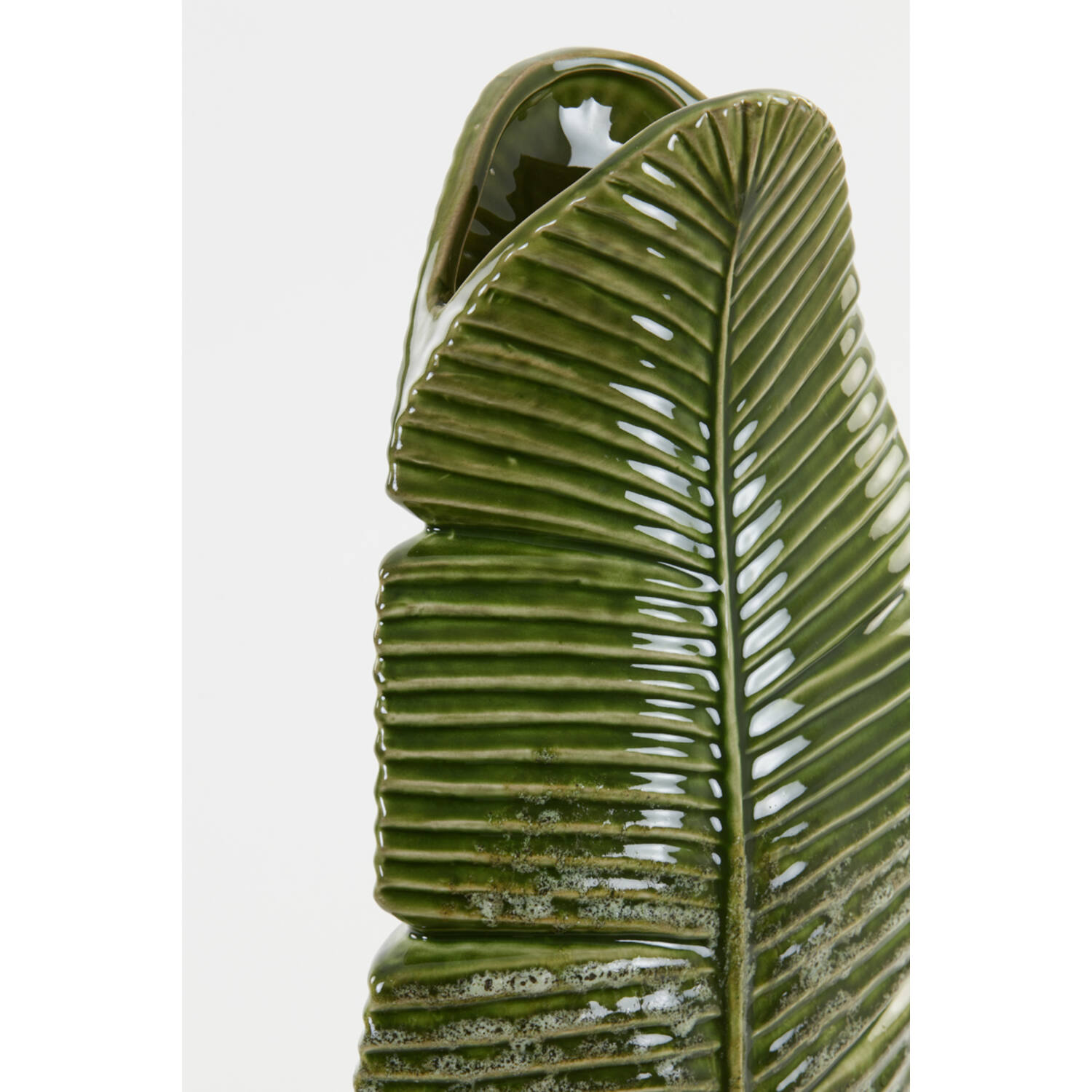 Vaas 19x11x46,5 cm LOU keramiek groen