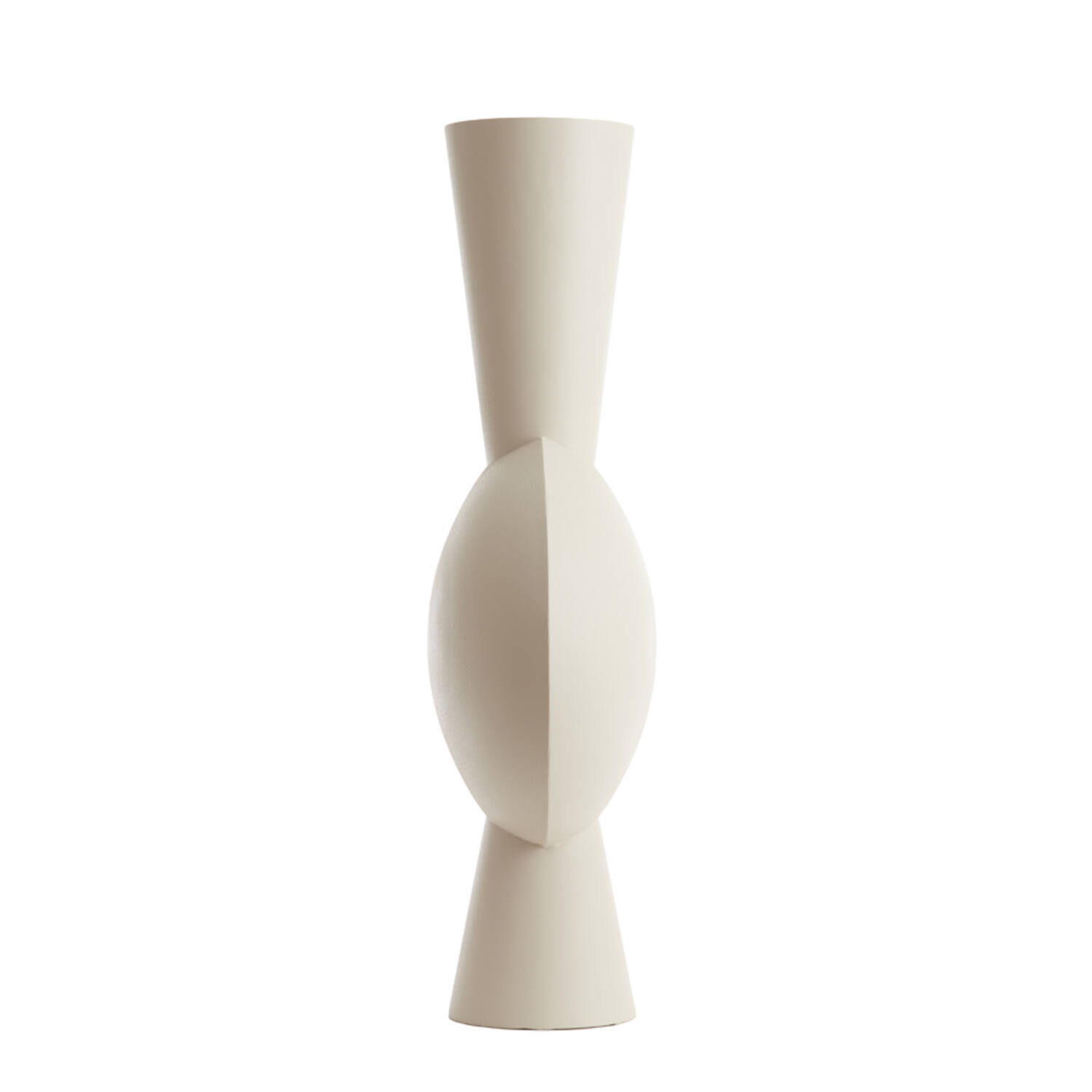 Vaas deco 47x26x100 cm KAVANDU crème