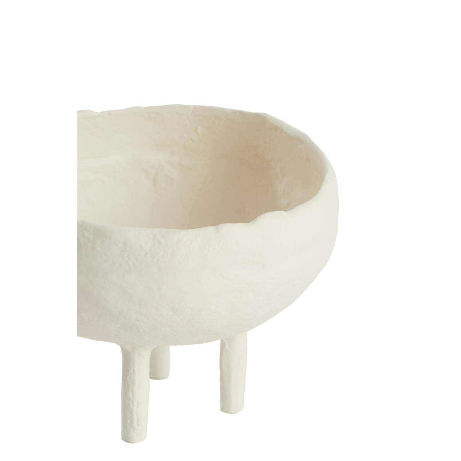 Vaas deco Ø17,5x12 cm MUXIA crème