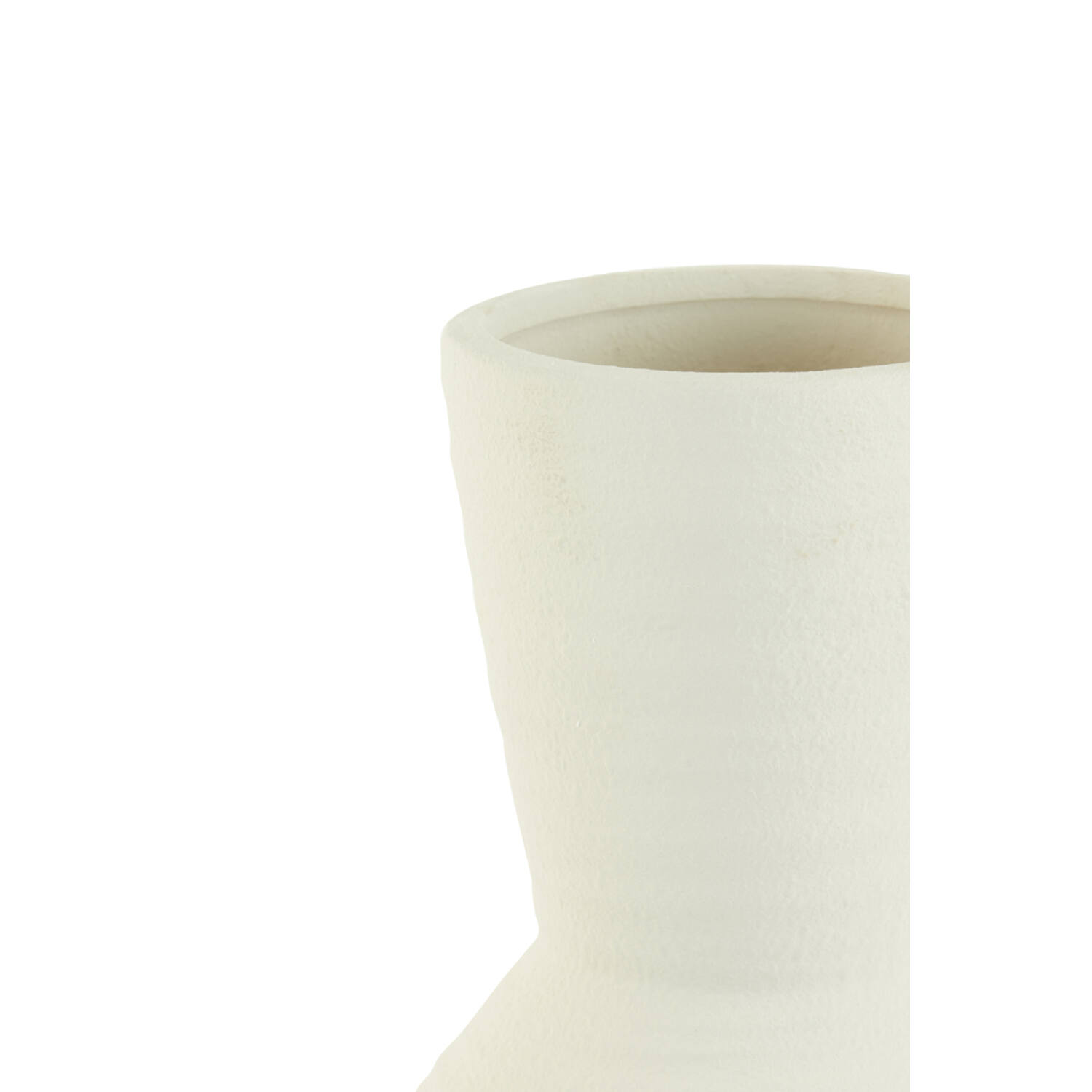 Vaas deco Ø18,5x40,5 cm AYLA keramiek crème