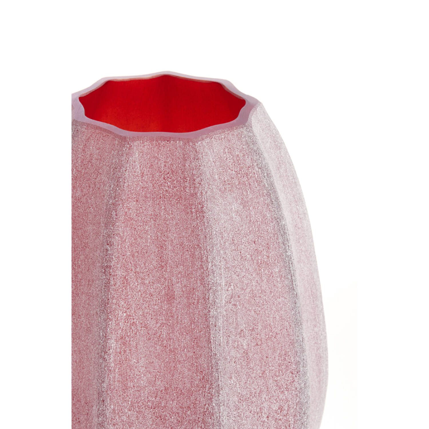 Vaas Ø17x23,5 cm BRADLEY glas bordeaux
