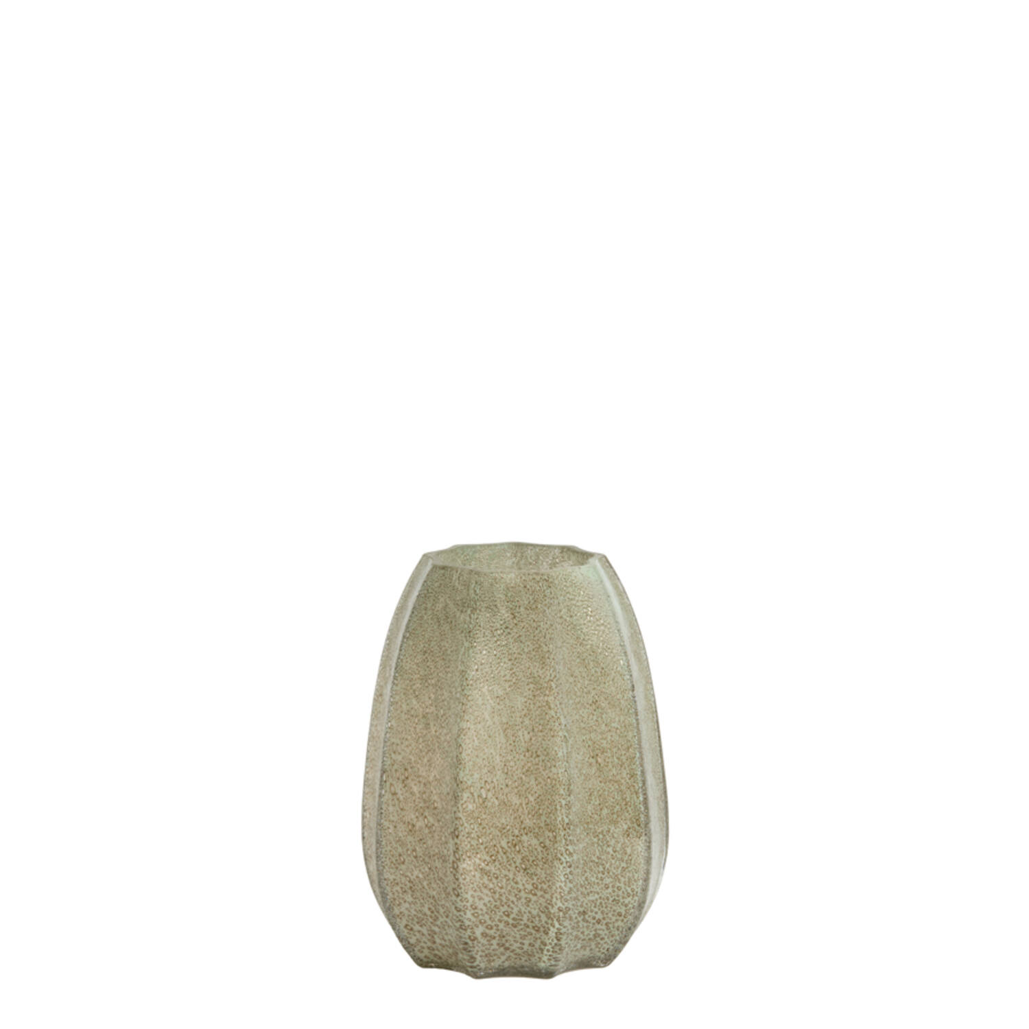 Vase Ø17x23,5 cm BRADLEY glass grey-green