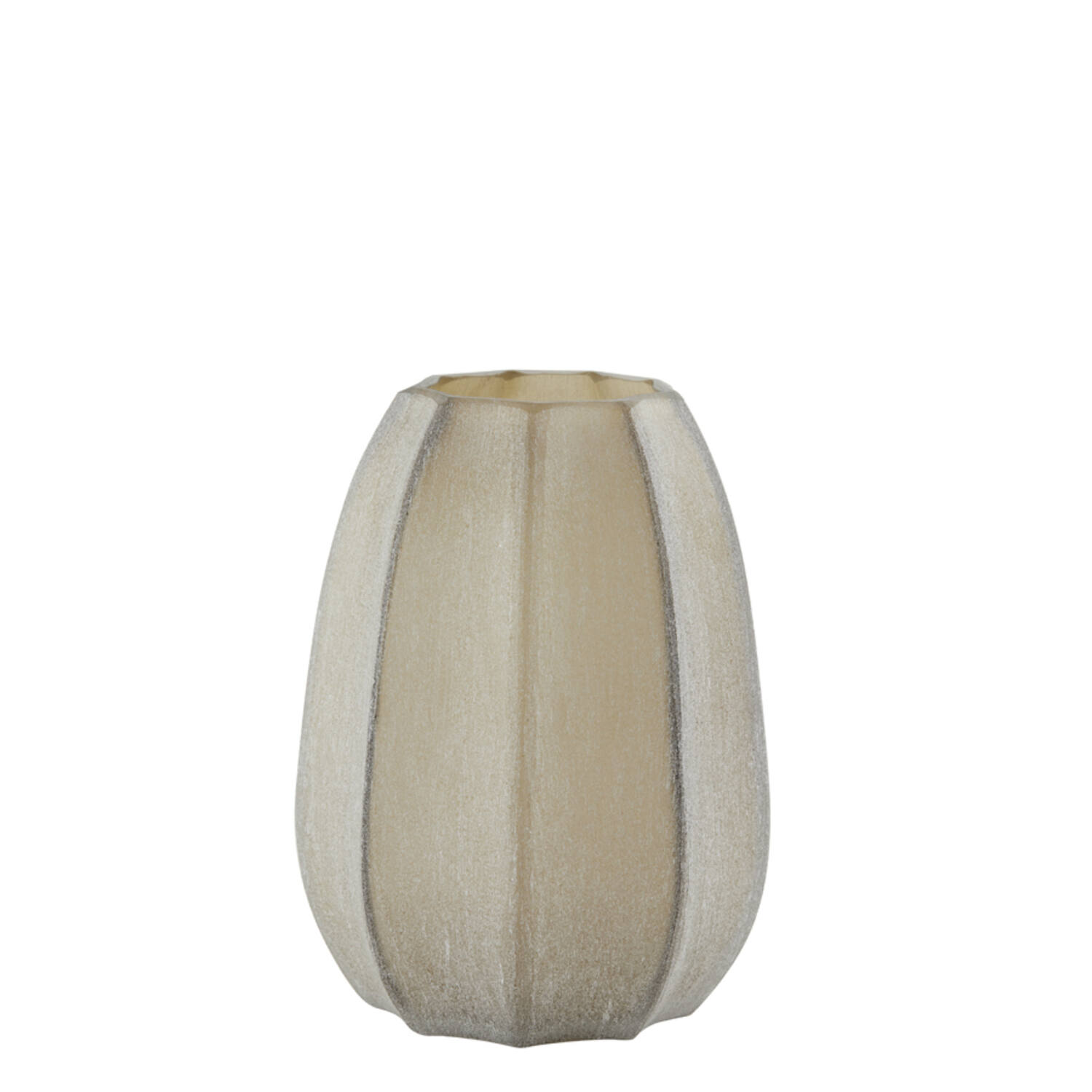 Vaas Ø17x23,5 cm BRADLEY glas licht bruin