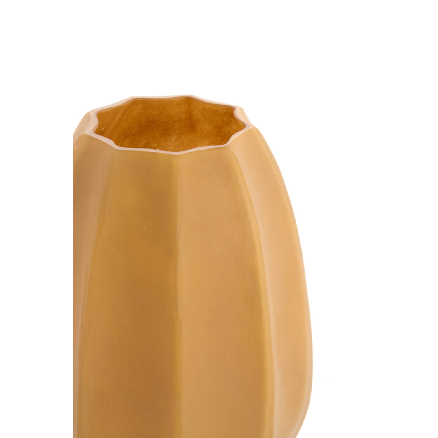 Vase Ø17x23,5 cm BRADLEY glass caramel