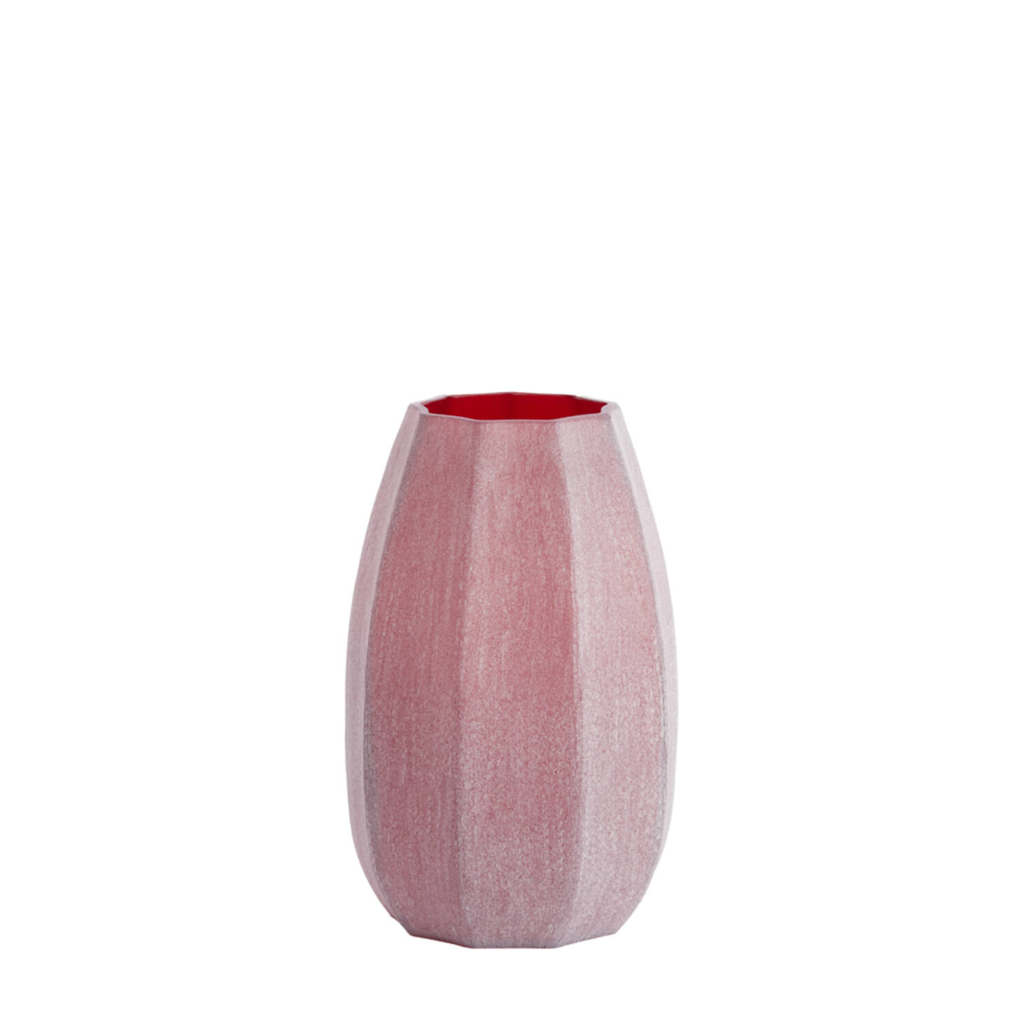 Vase Ø23x38 cm BRADLEY glass burgundy