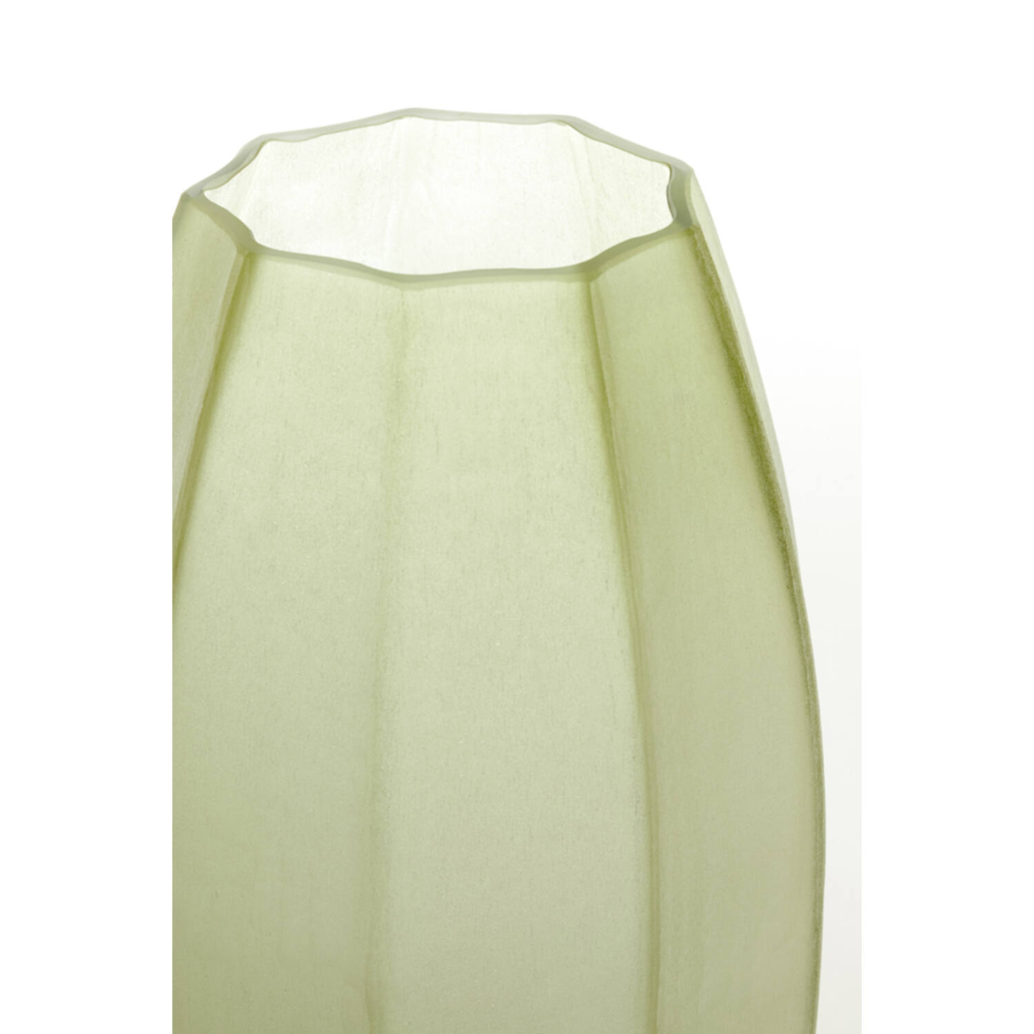 Vaas Ø23x38 cm BRADLEY glas olijf groen