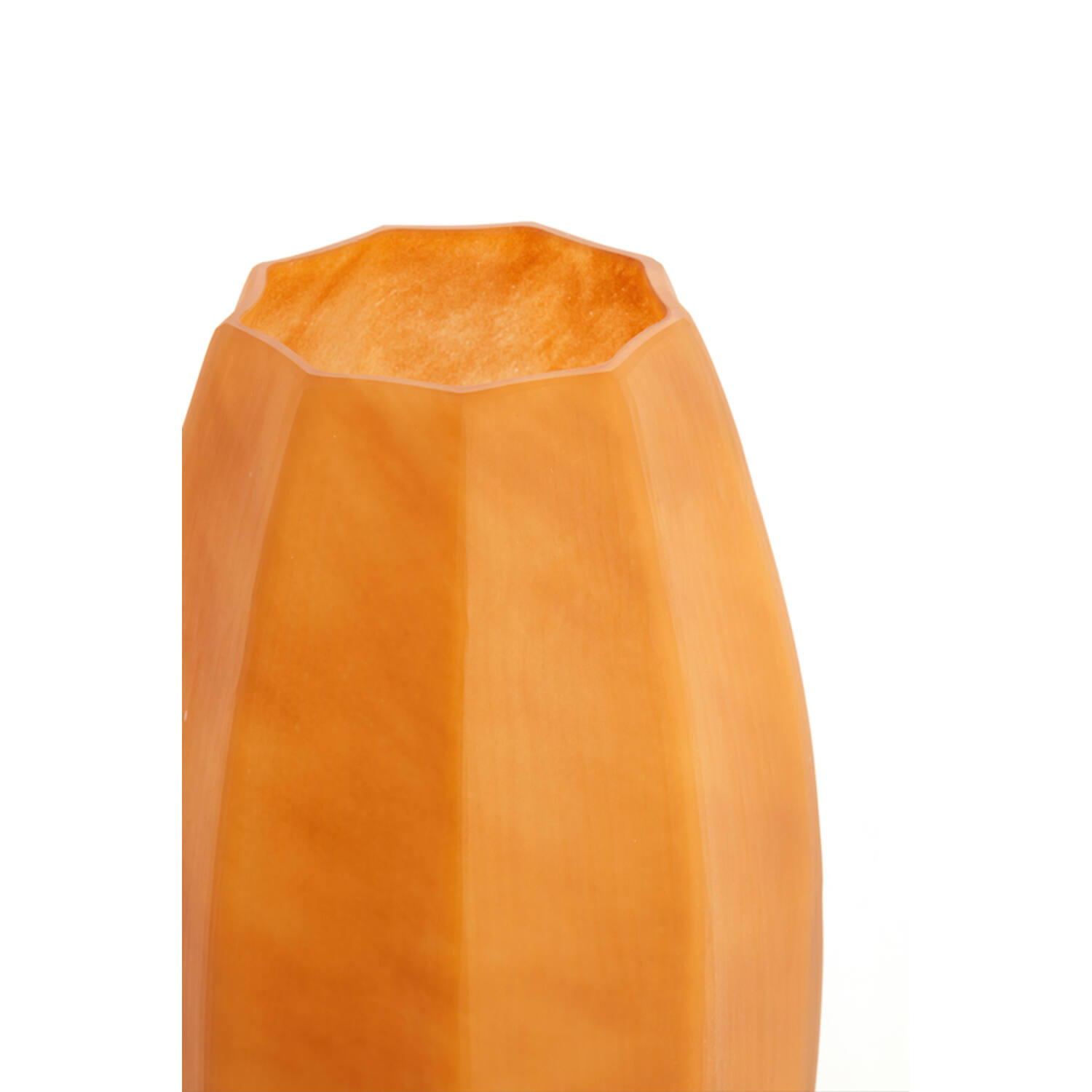 Vase Ø23x38 cm BRADLEY glass caramel