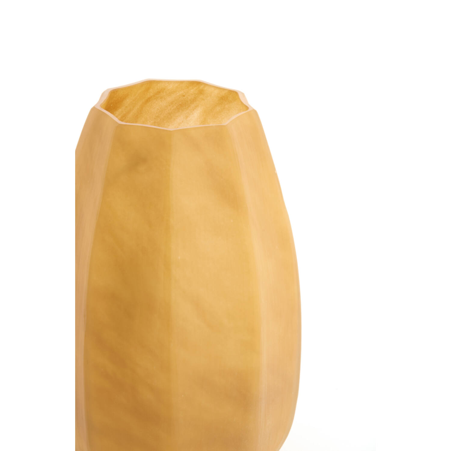 Vase Ø23x38 cm BRADLEY glass caramel