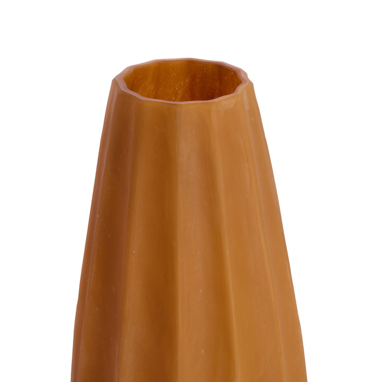 Vase Ø17,5x44,5 cm BRADLEY glass caramel