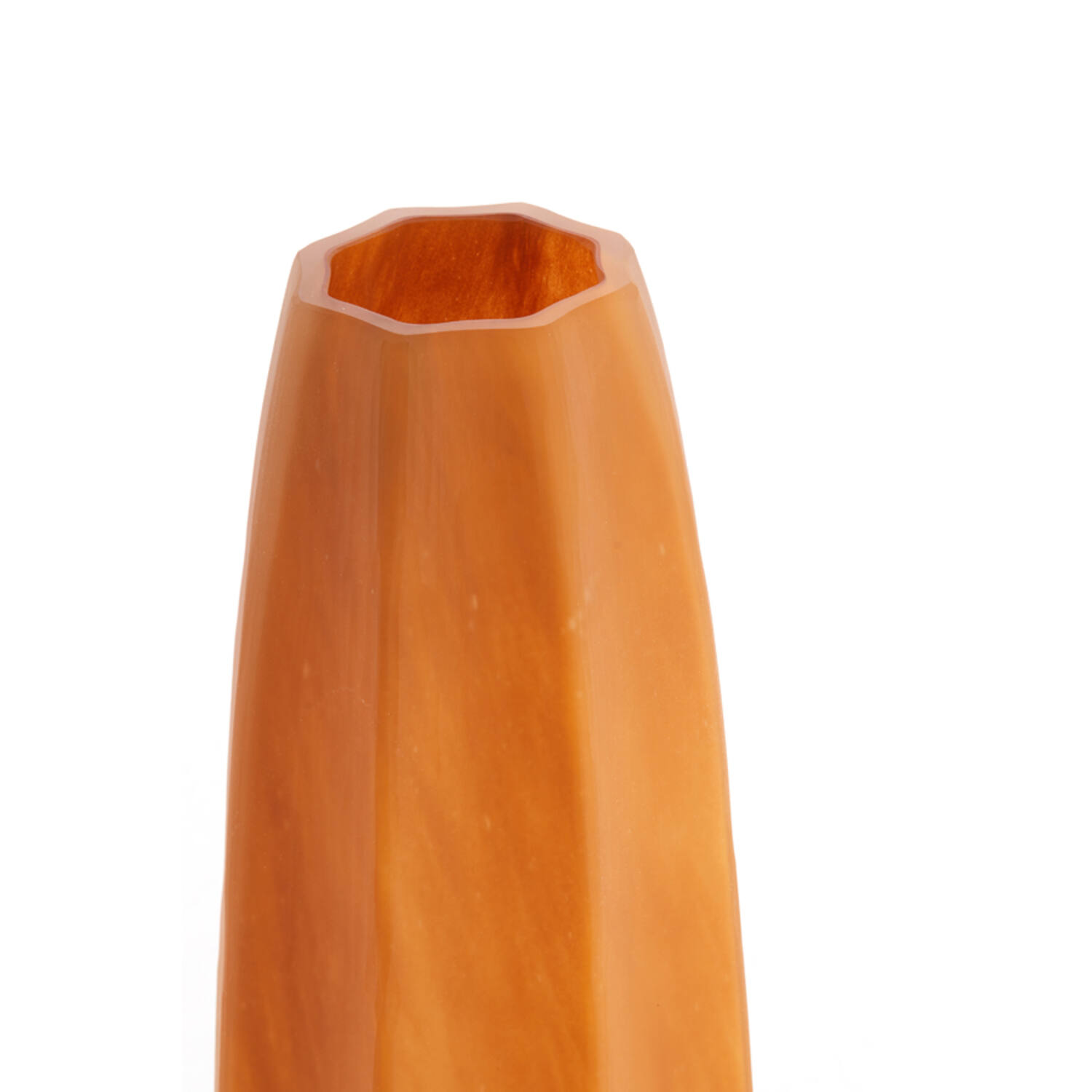 Vase Ø17x60 cm BRADLEY glass caramel