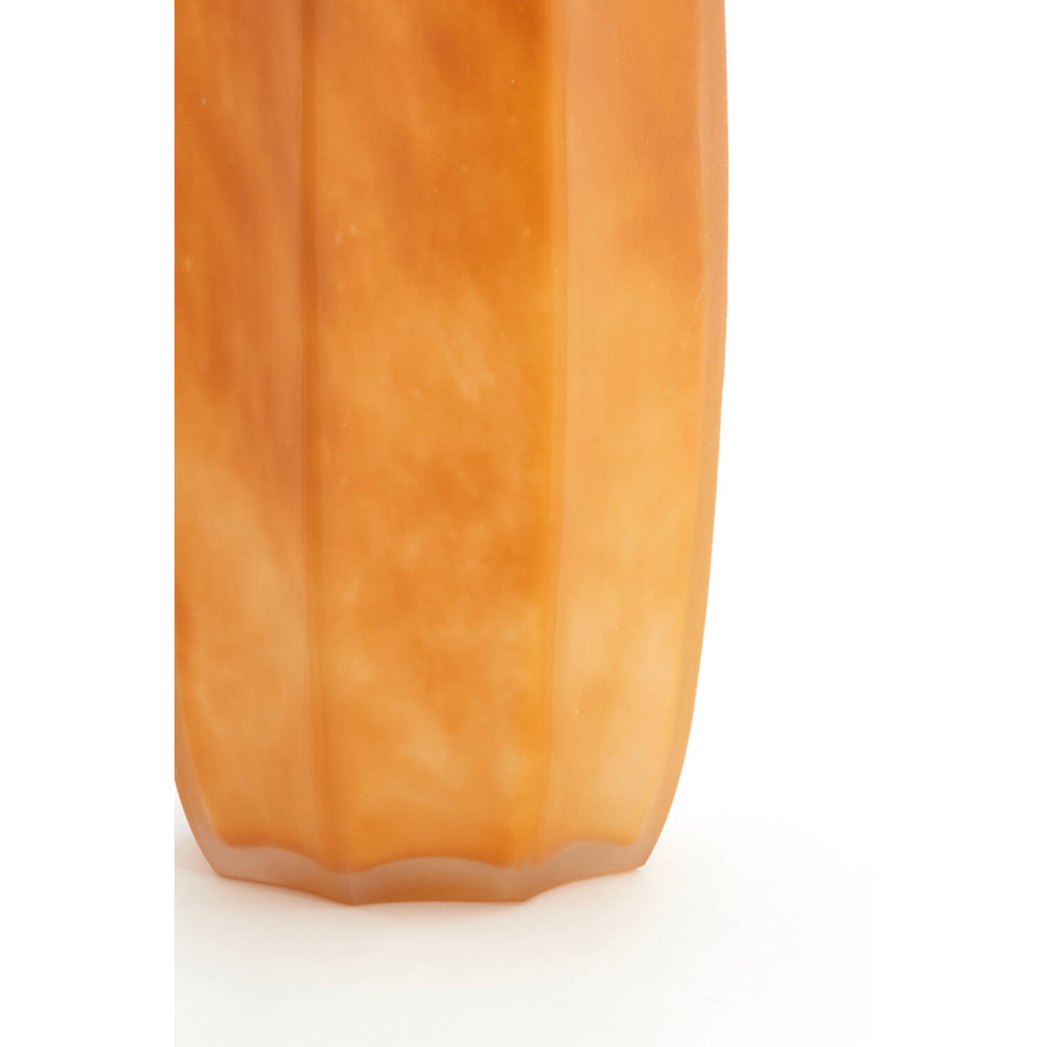 Vase Ø17x60 cm BRADLEY glass caramel