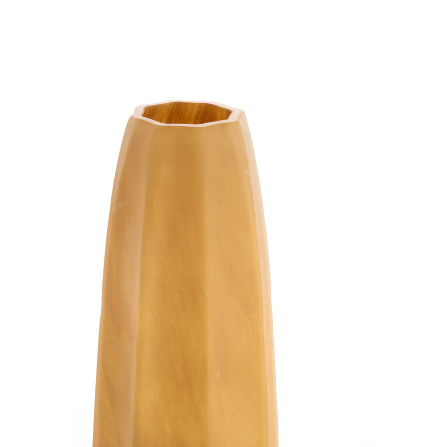 Vase Ø17x60 cm BRADLEY glass caramel