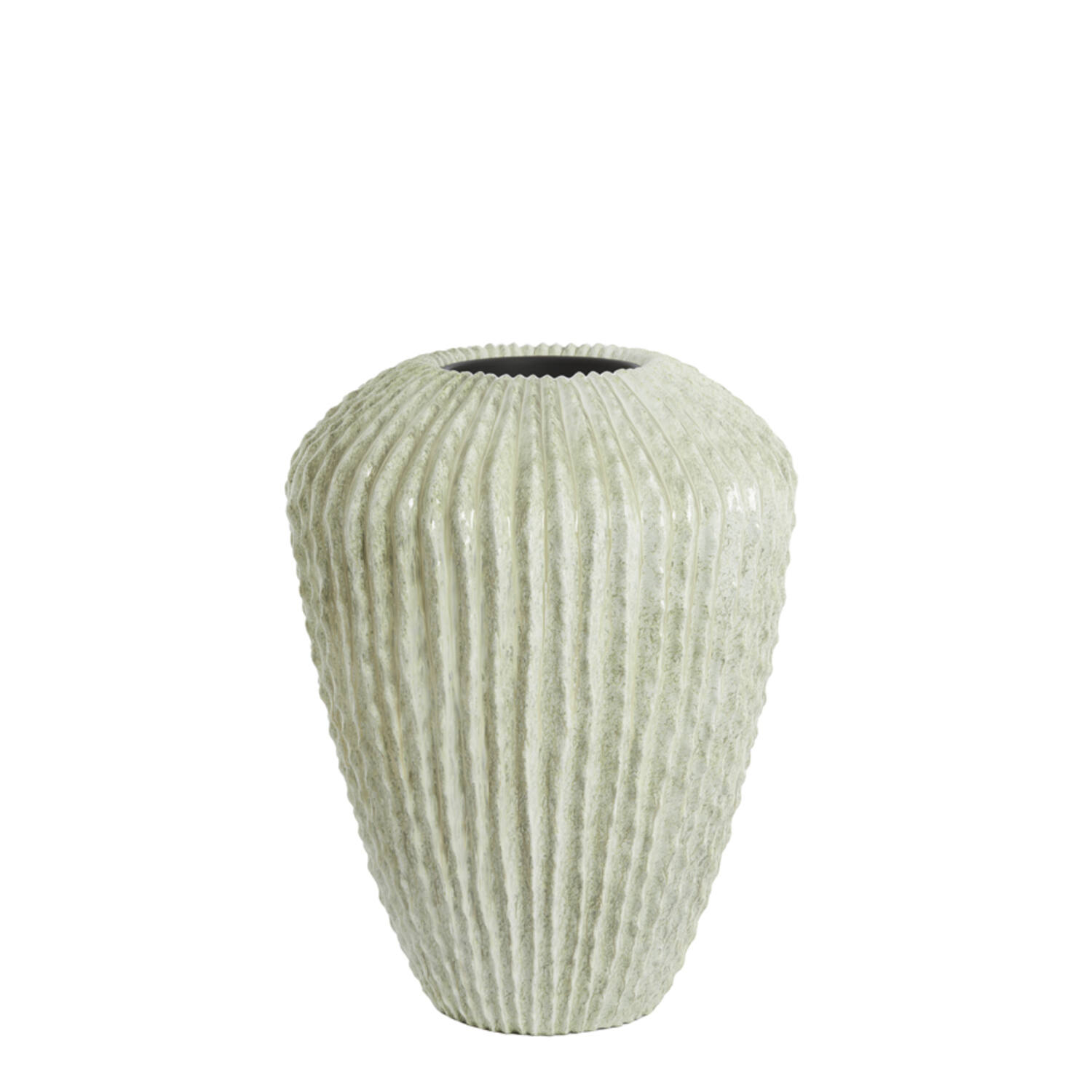 Vaas deco Ø66x88 cm CACTI glans mint groen